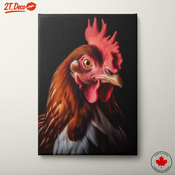 Artistic Rooster Portrait for Unique Home Decor