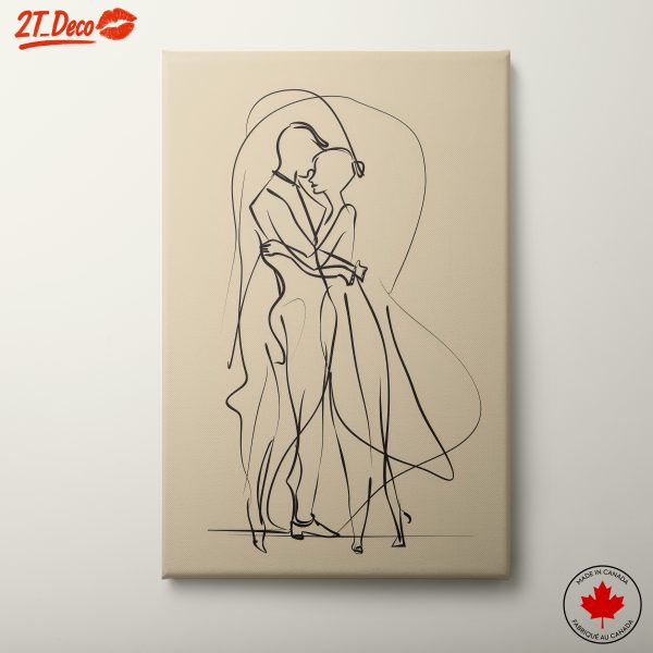 Abstract Embrace of Figures