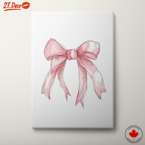 Stylized Pink Ribbon Artwork