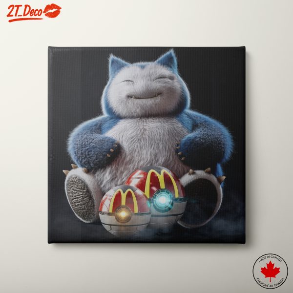 Adorable Cute Character Art Featuring Snorlax