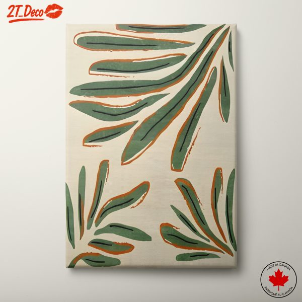 Abstract Botanical Leaf Design