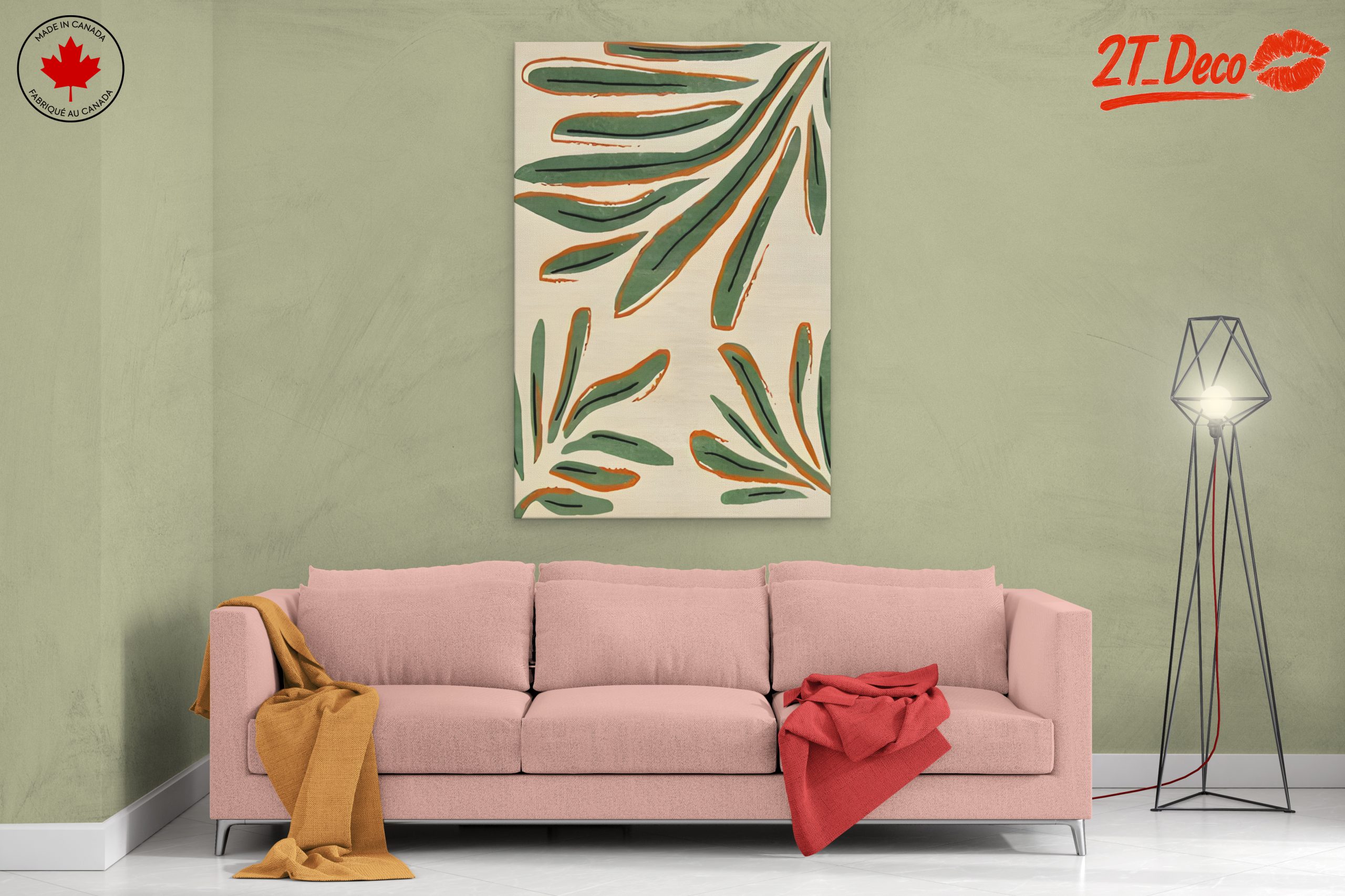 Abstract Botanical Leaf Design - Image 2