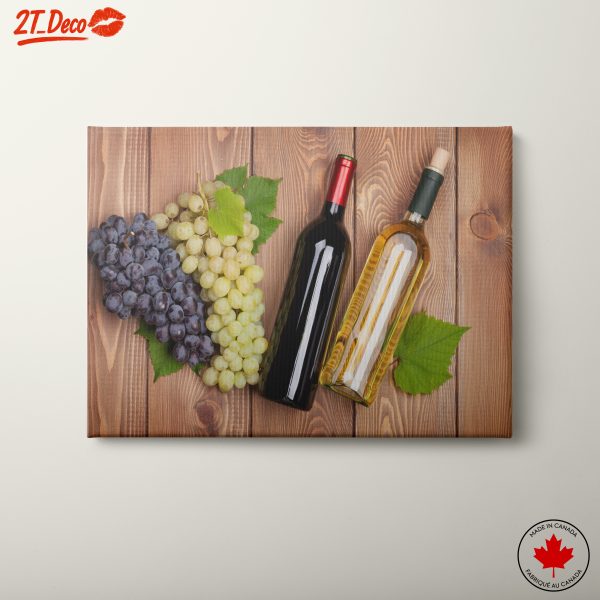 Assorted Wine Bottles and Grapes