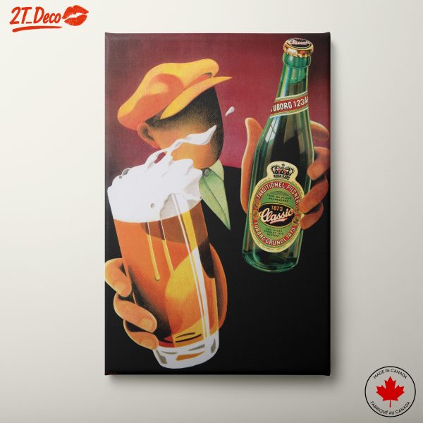 Stylized Beverage Advertising Artwork