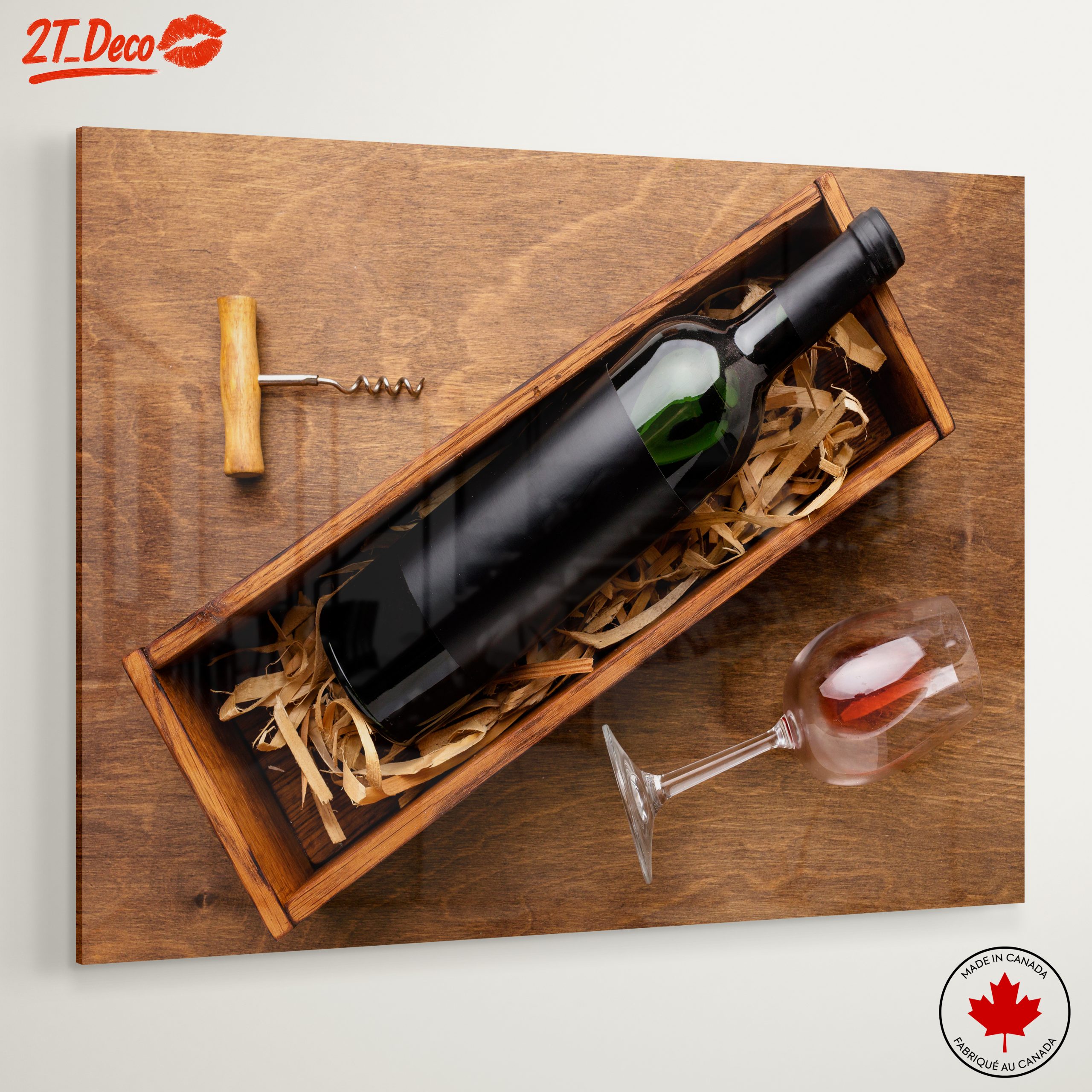 Elegant Wine and Glass Still Life - Image 6