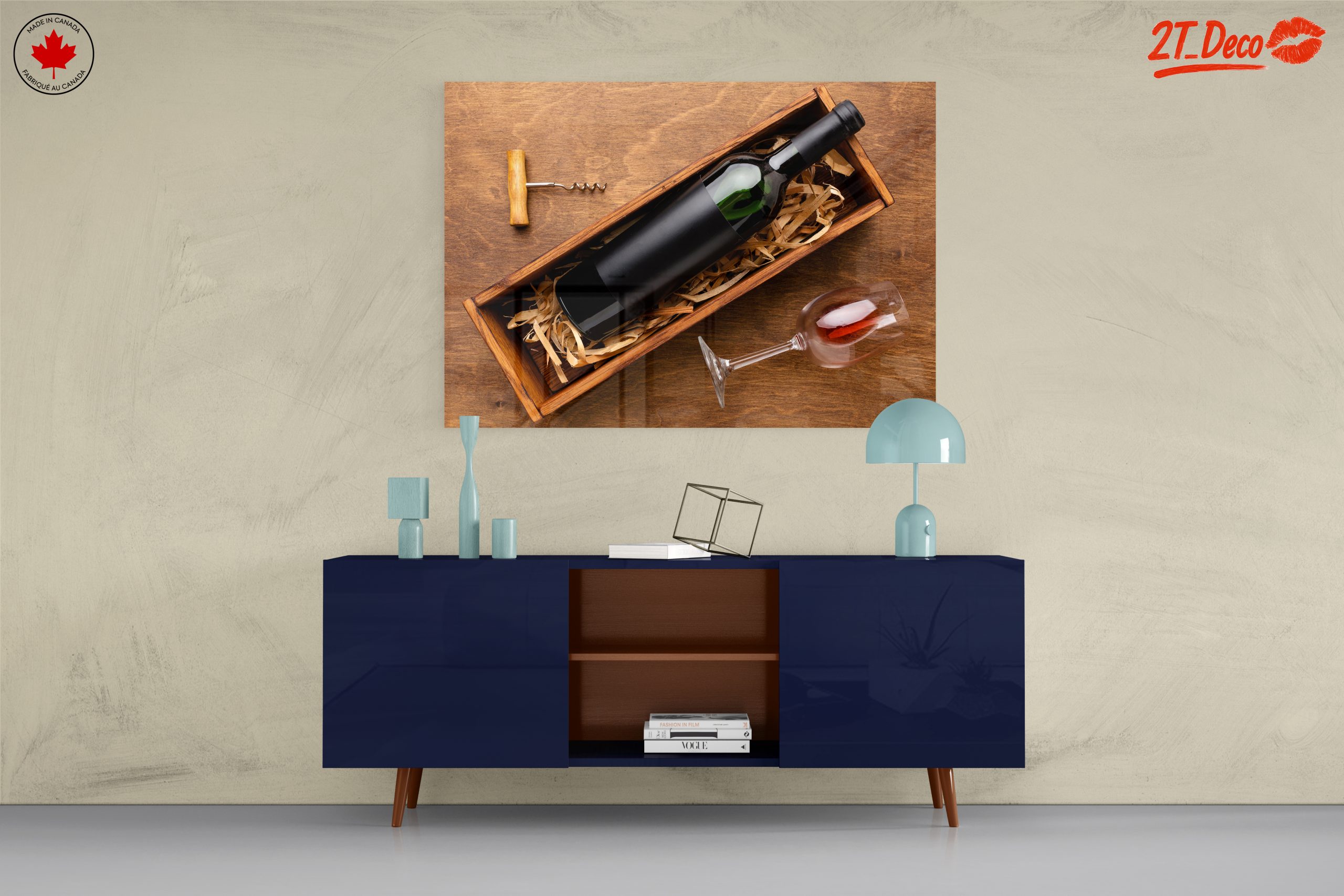 Elegant Wine and Glass Still Life - Image 8