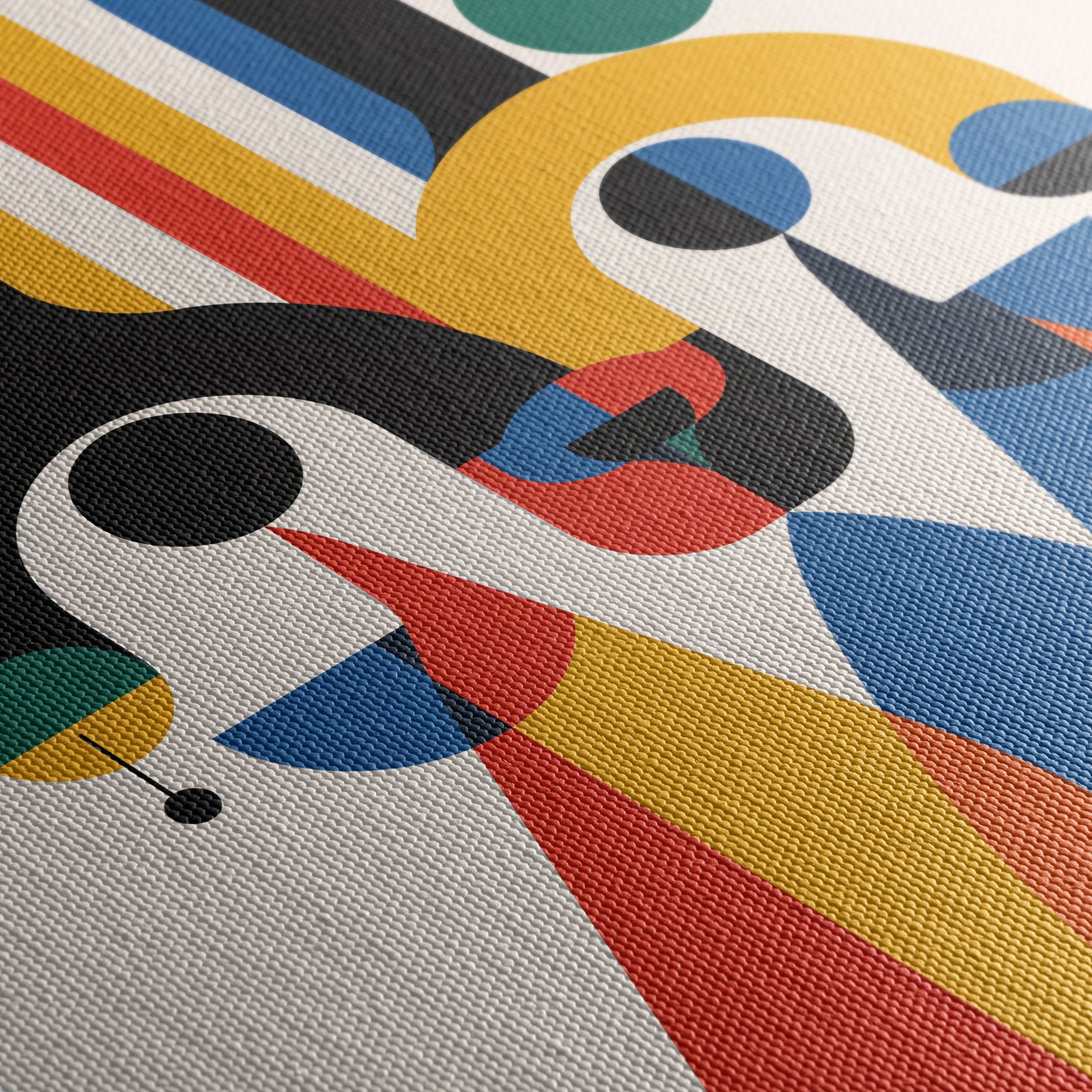 Vibrant Abstract Figure Art with Bold Colors - Image 5