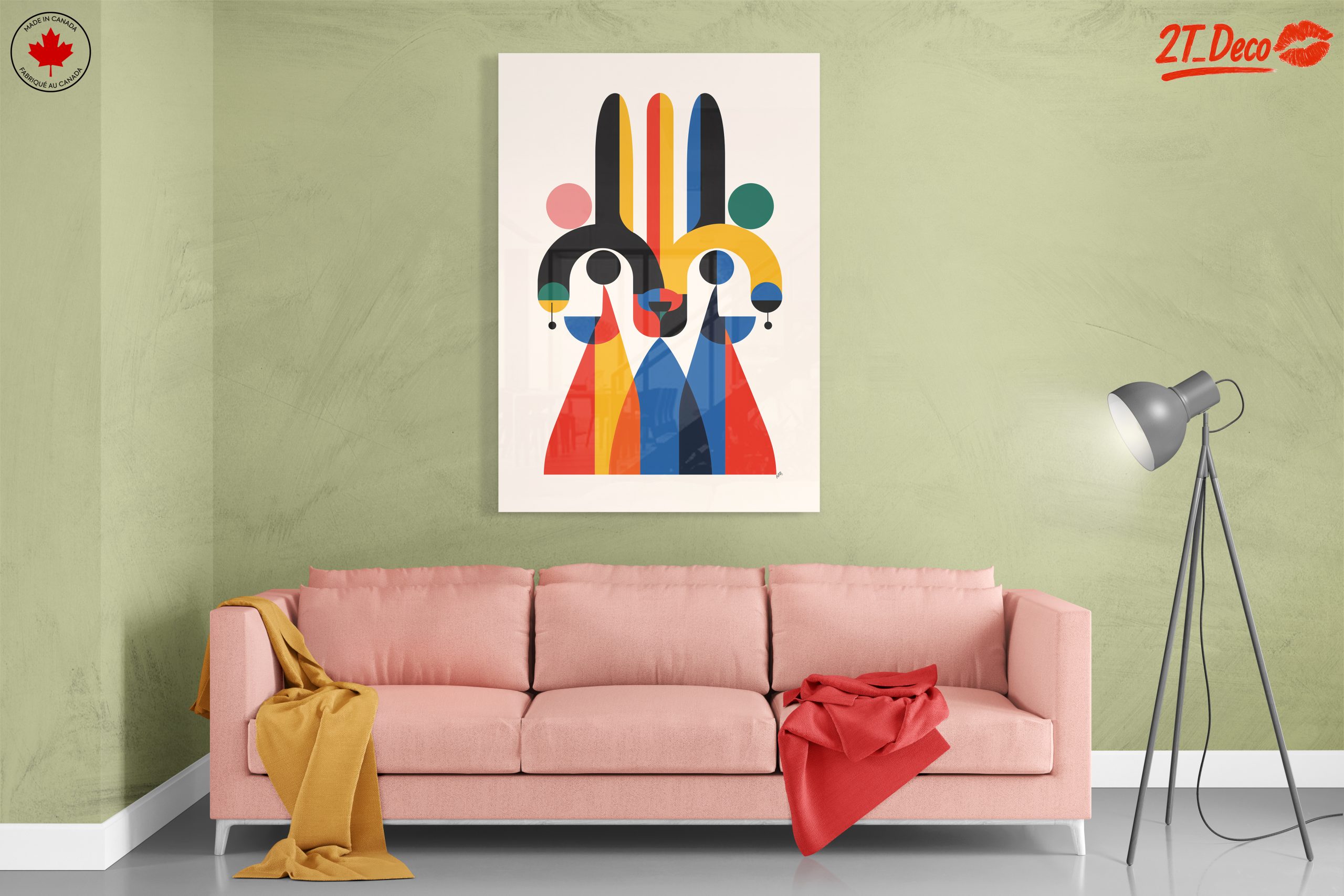 Vibrant Abstract Figure Art with Bold Colors - Image 7