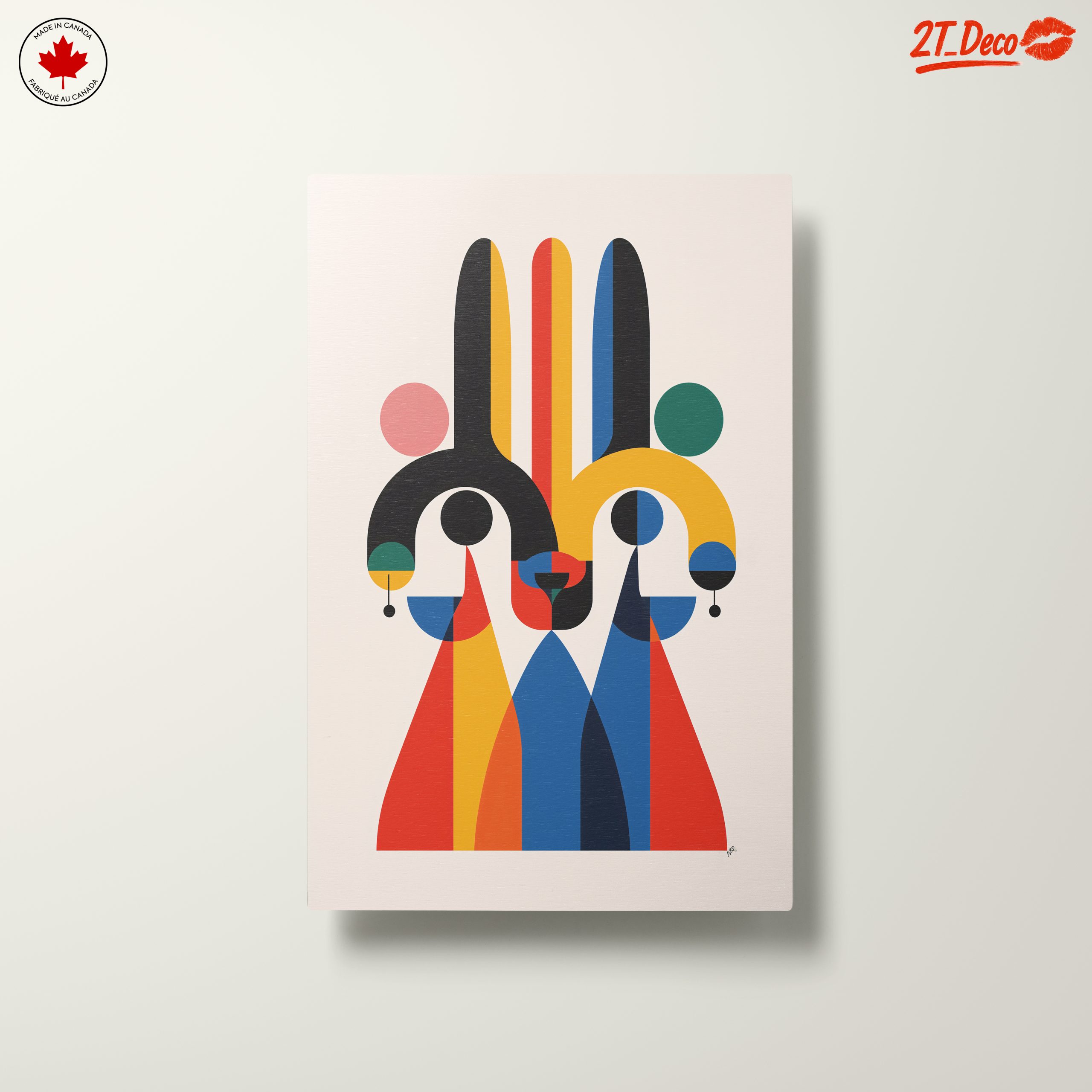 Vibrant Abstract Figure Art with Bold Colors - Image 10