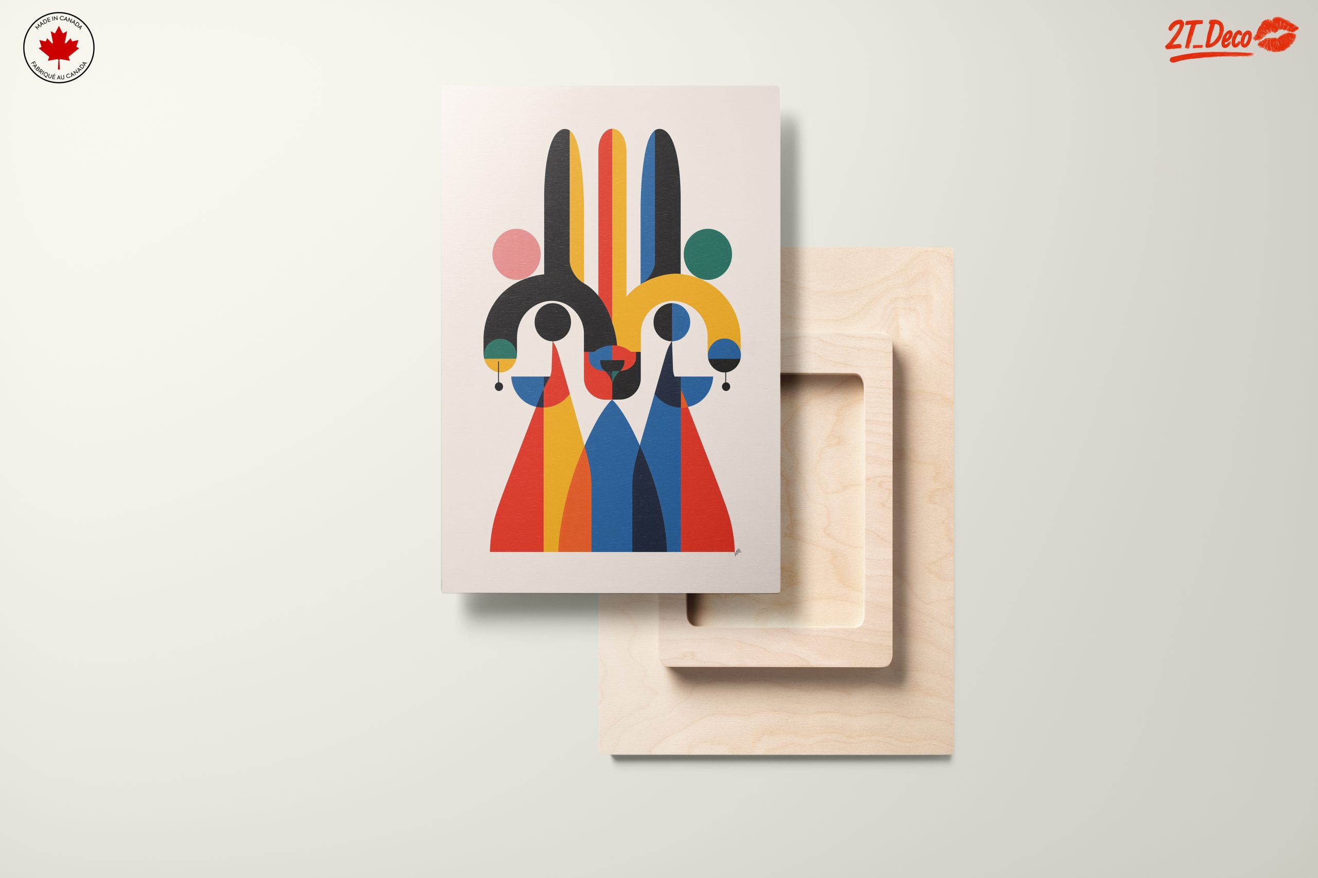 Vibrant Abstract Figure Art with Bold Colors - Image 11