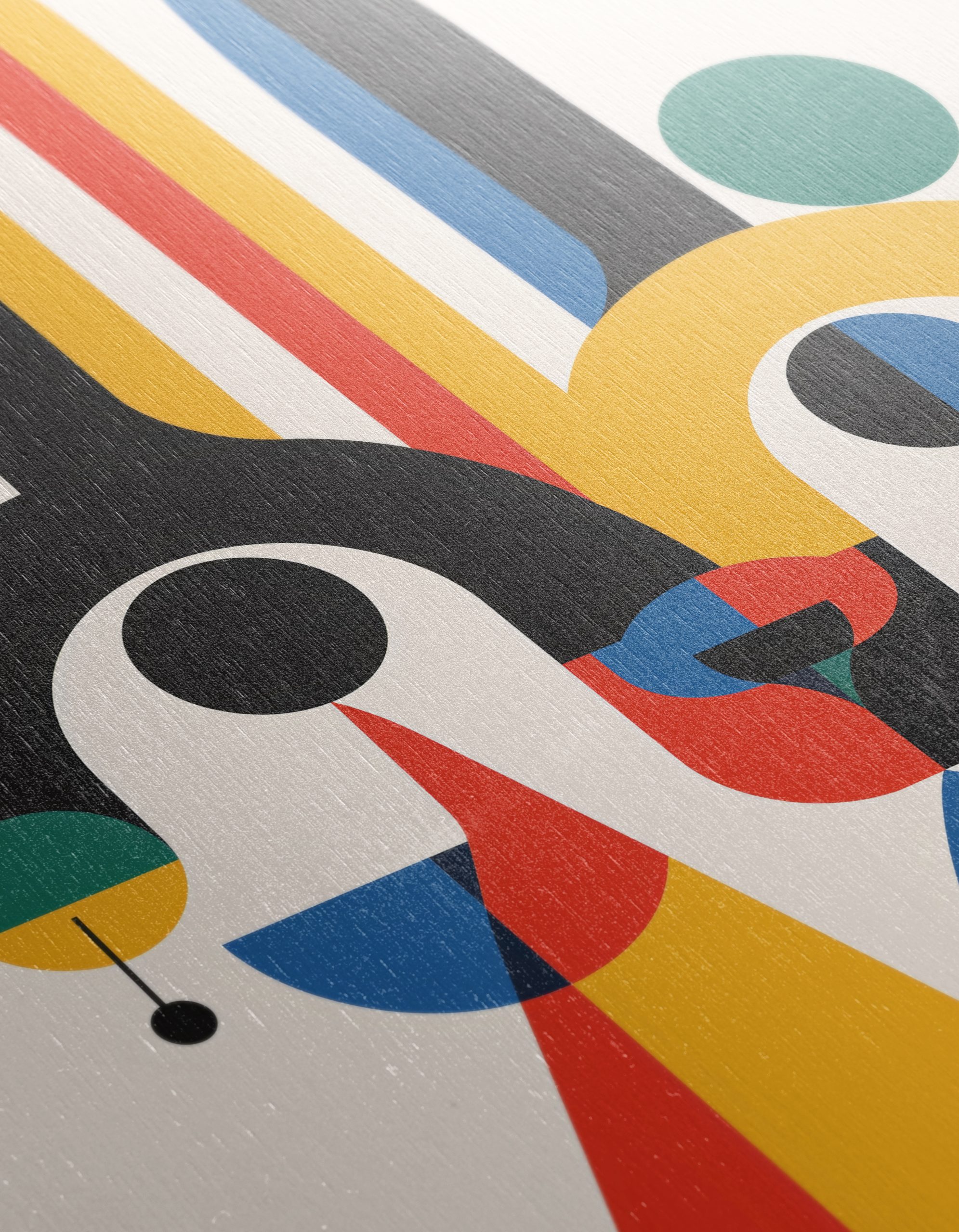 Vibrant Abstract Figure Art with Bold Colors - Image 12