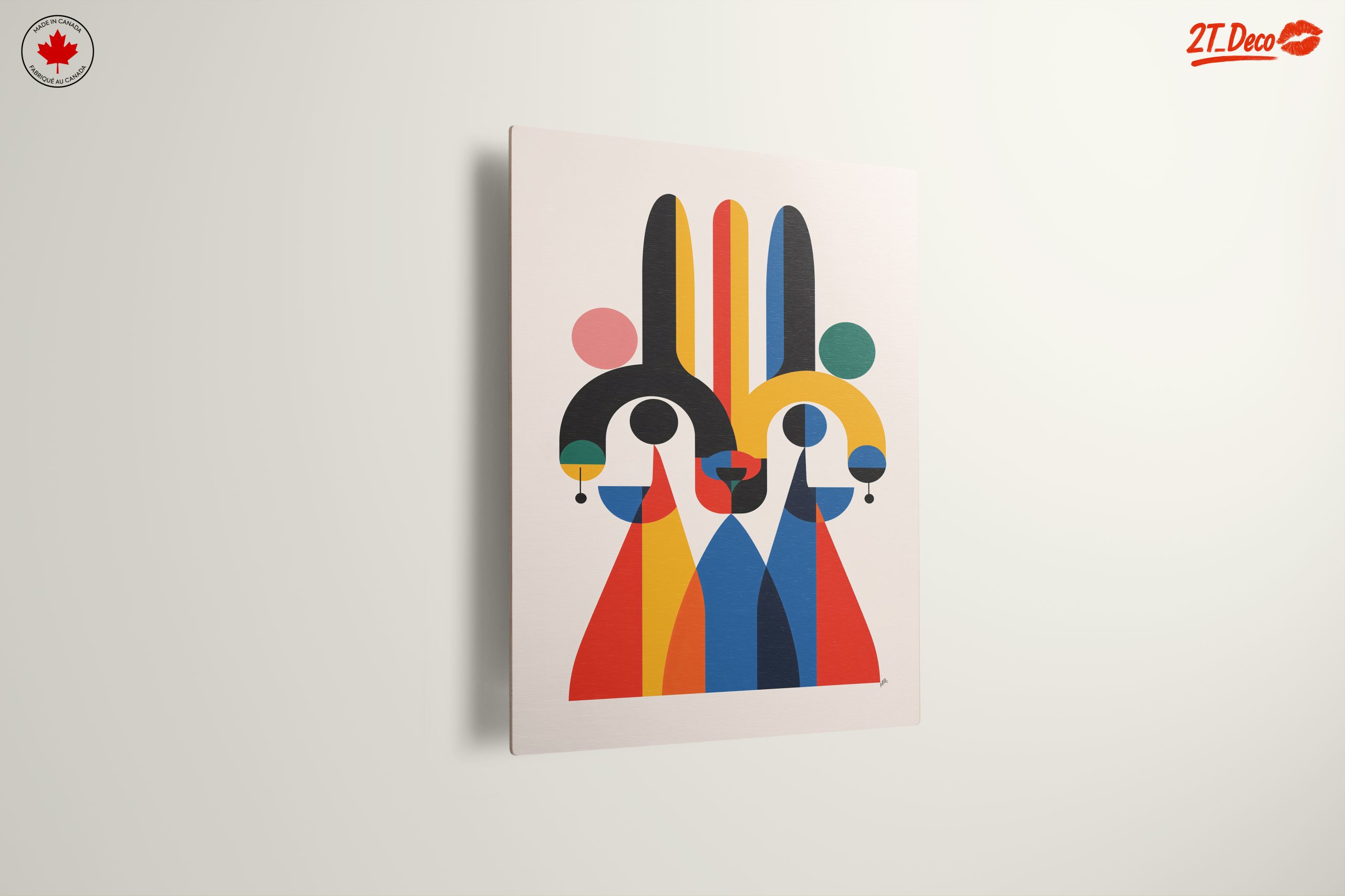 Vibrant Abstract Figure Art with Bold Colors - Image 13