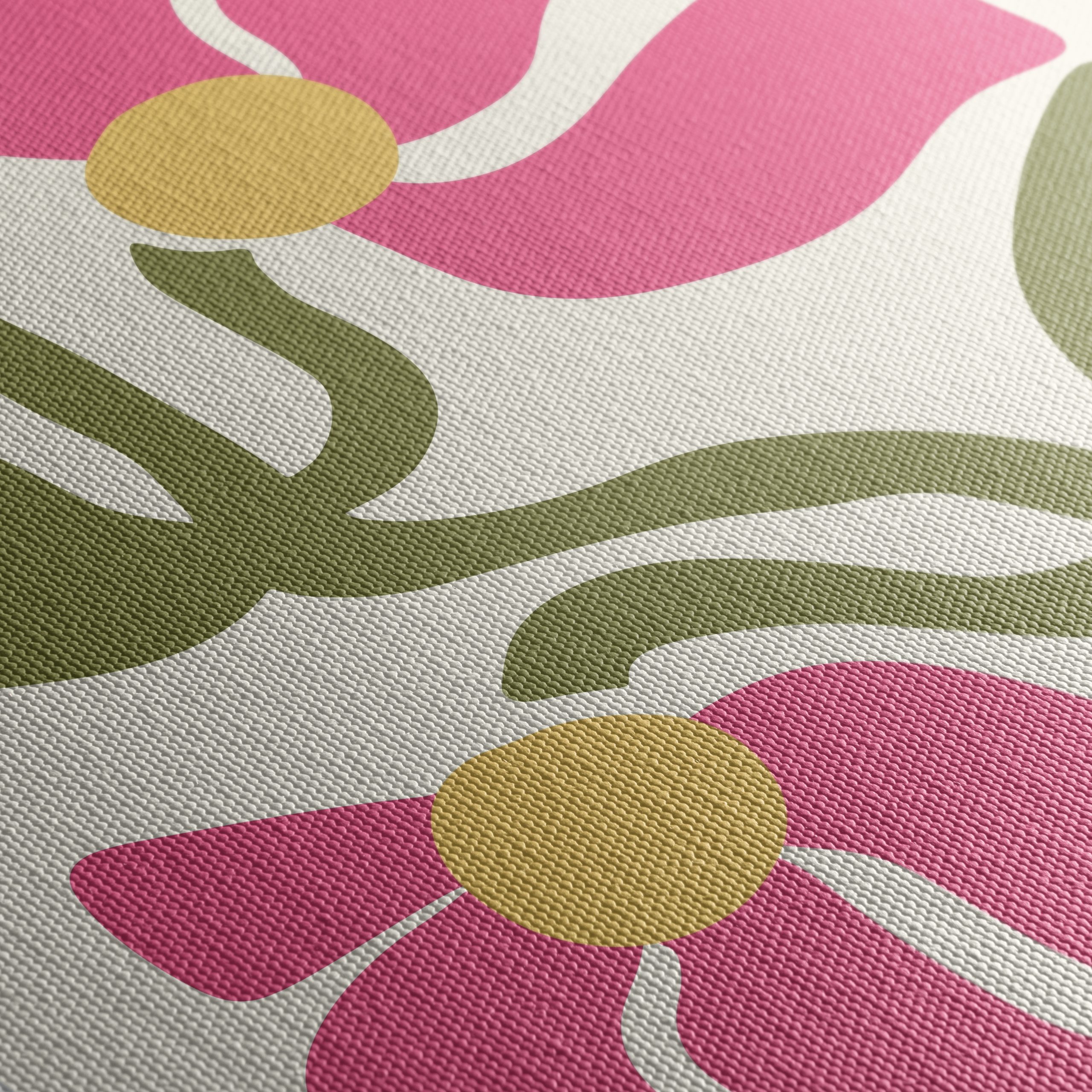 Stylized Floral Design in Bold Colors - Image 5