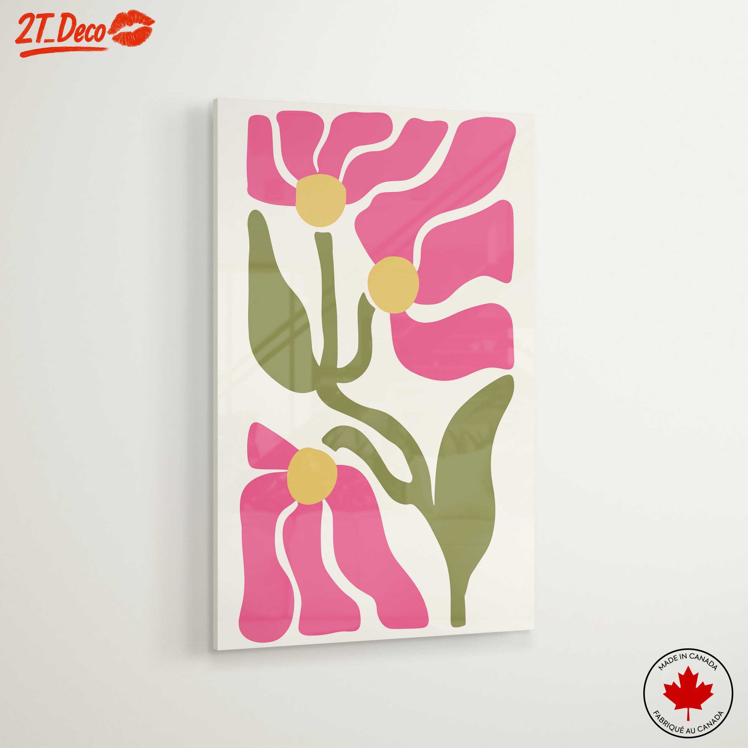 Stylized Floral Design in Bold Colors - Image 6