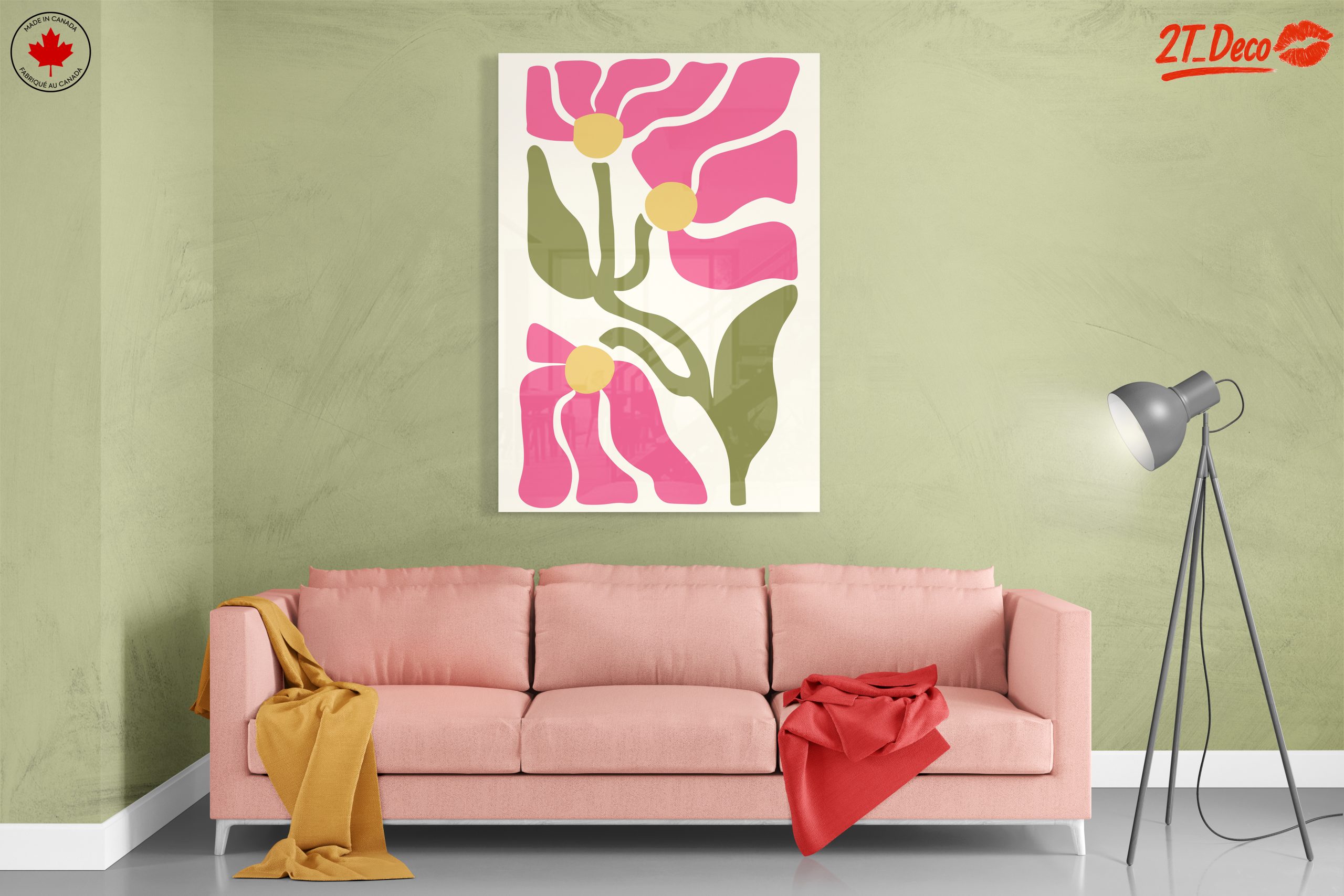 Stylized Floral Design in Bold Colors - Image 7
