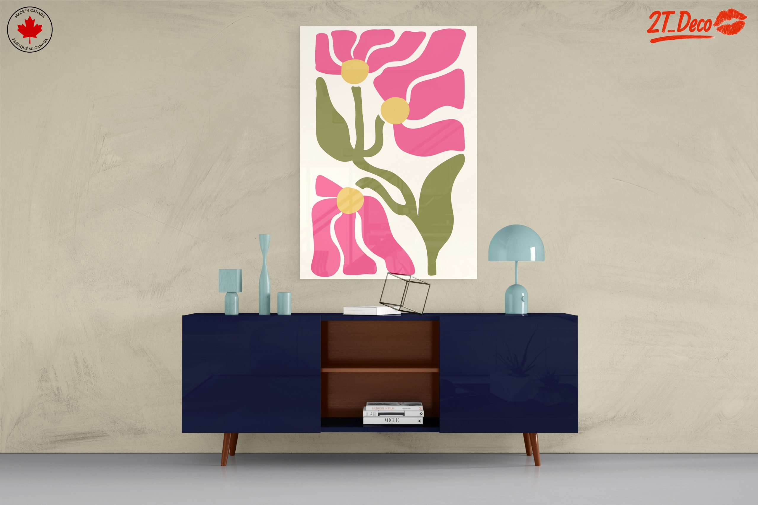 Stylized Floral Design in Bold Colors - Image 8