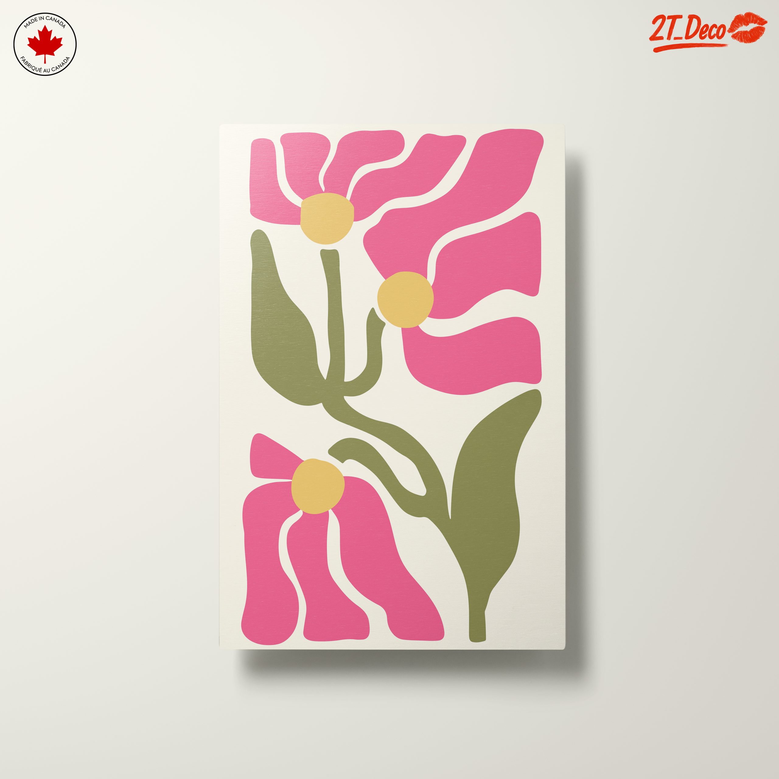 Stylized Floral Design in Bold Colors - Image 10