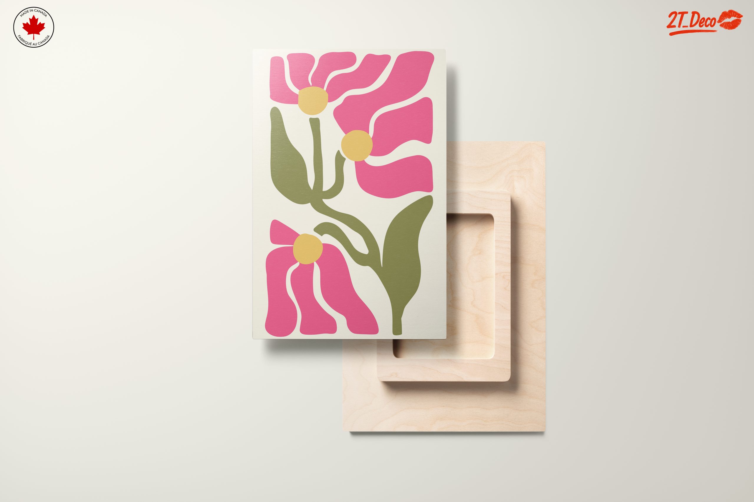 Stylized Floral Design in Bold Colors - Image 11