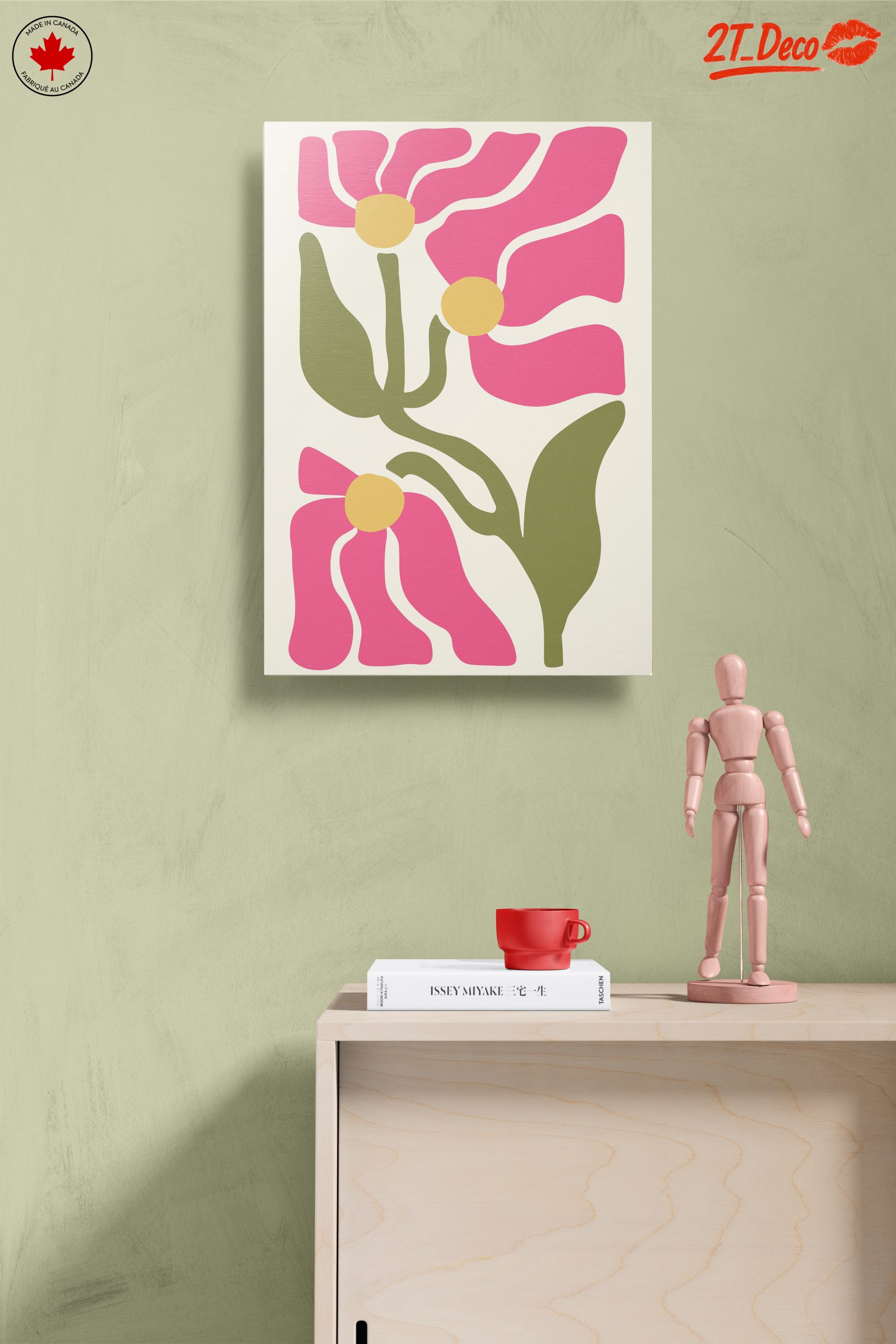 Stylized Floral Design in Bold Colors - Image 14