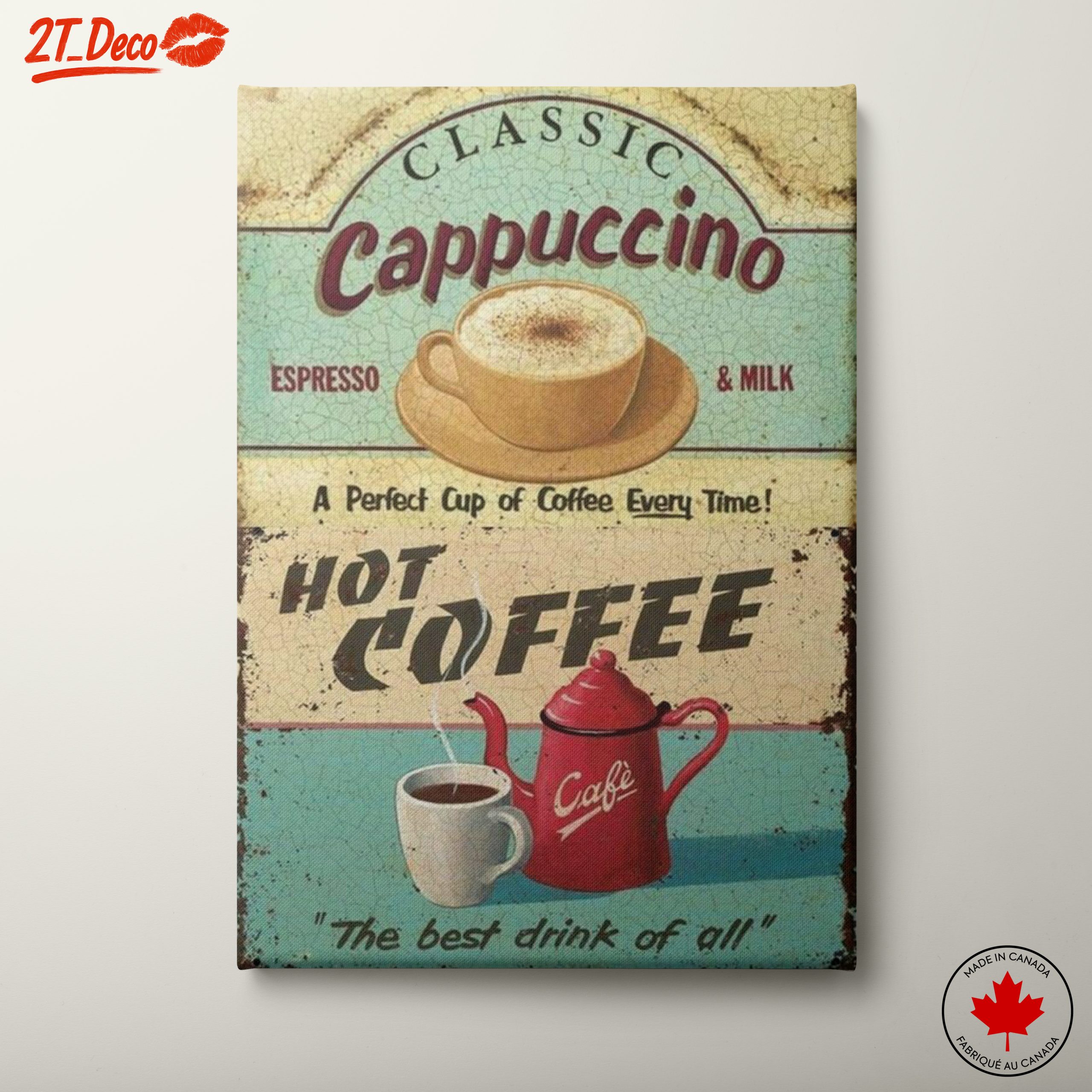 Vintage Coffee Cappuccino Art