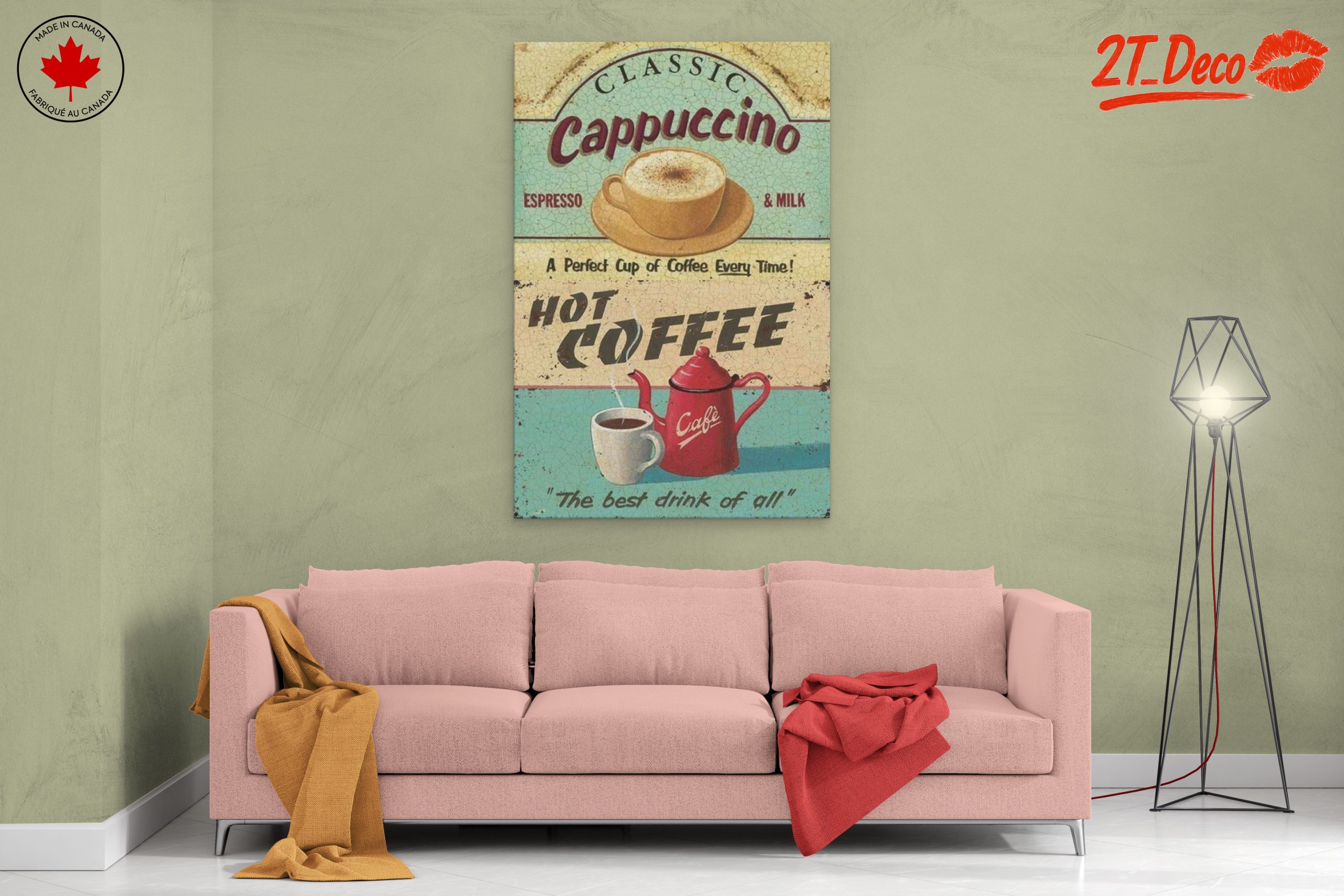 Vintage Coffee Cappuccino Art - Image 2