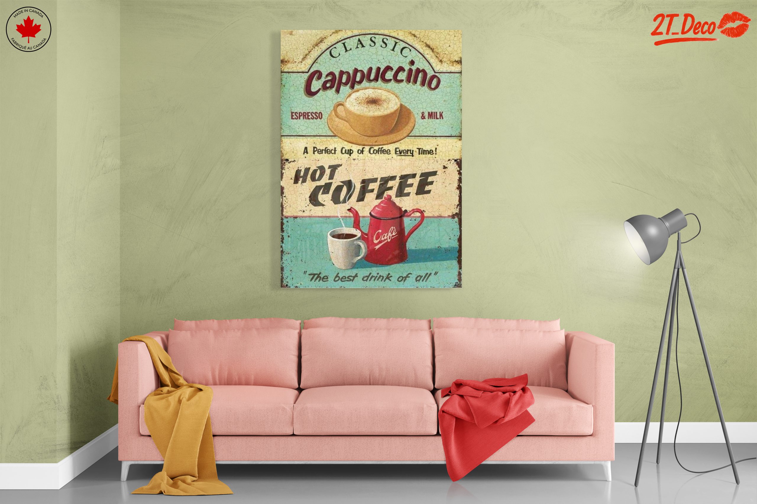 Vintage Coffee Cappuccino Art - Image 7