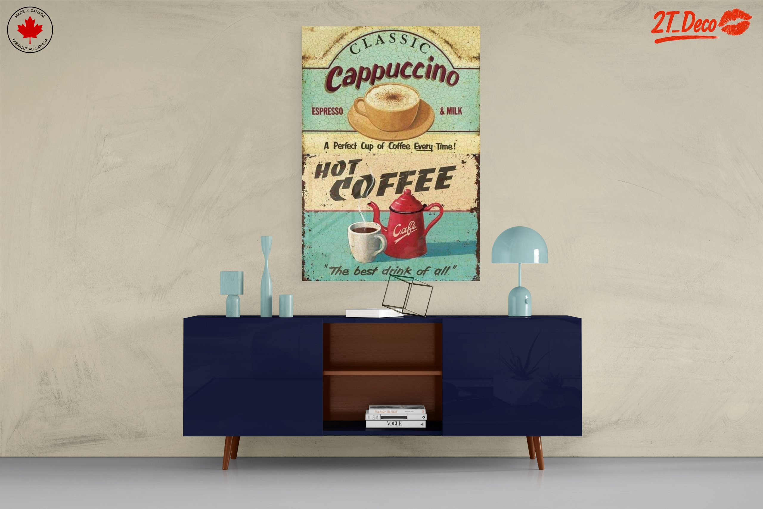 Vintage Coffee Cappuccino Art - Image 8