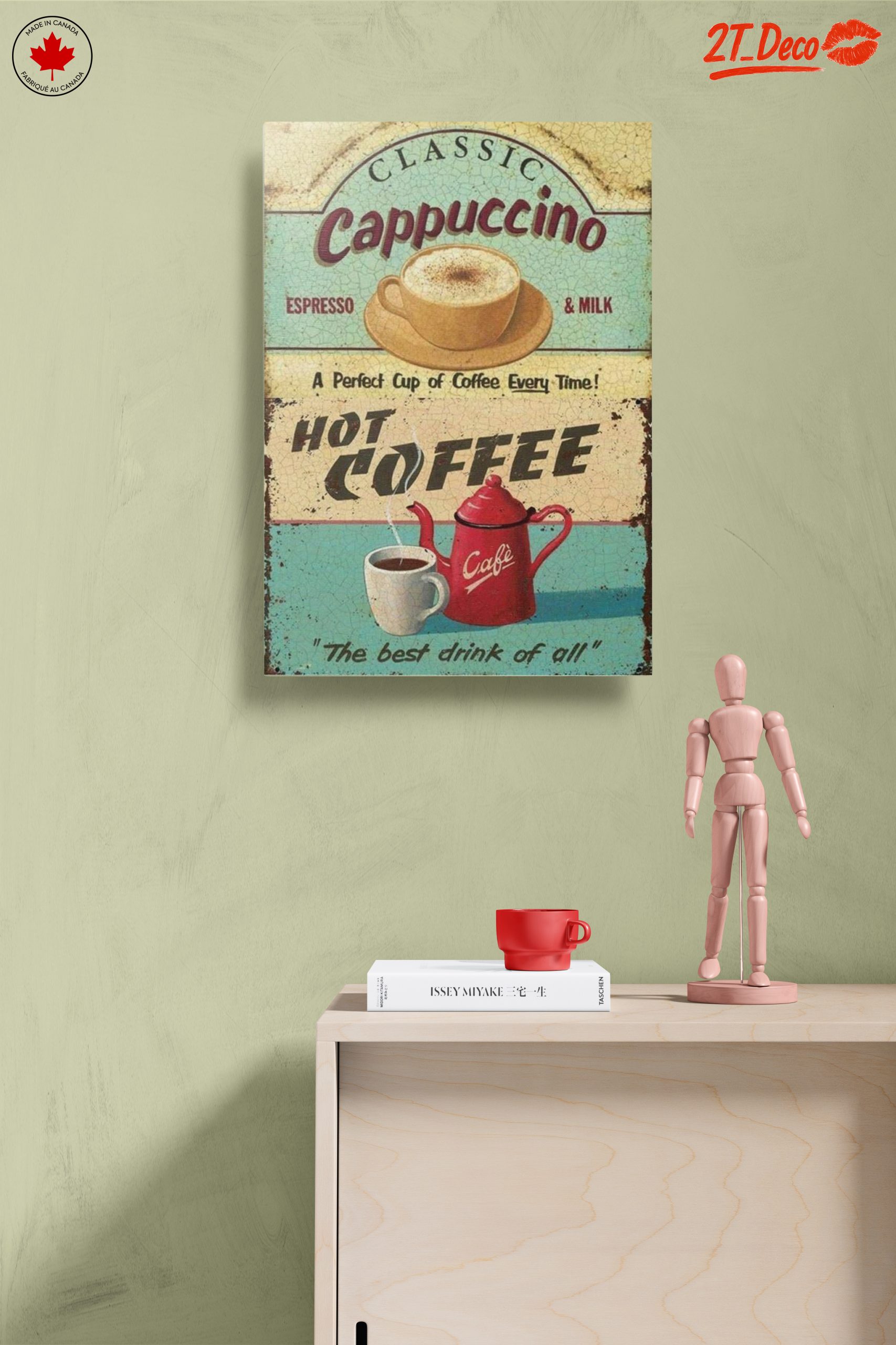 Vintage Coffee Cappuccino Art - Image 14
