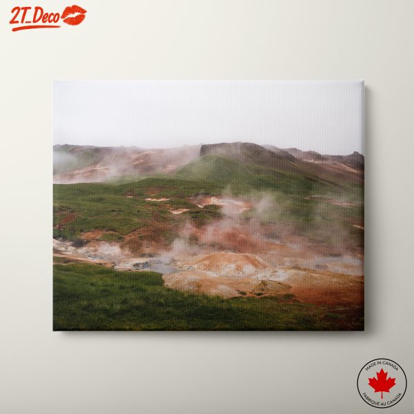 Serene Geothermal Landscape in Nature