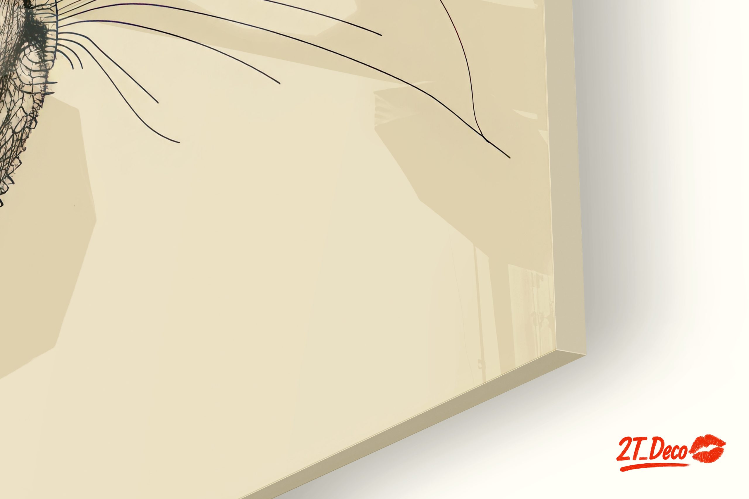 Stylized Cat Illustration in Elegant Line Art - Image 9