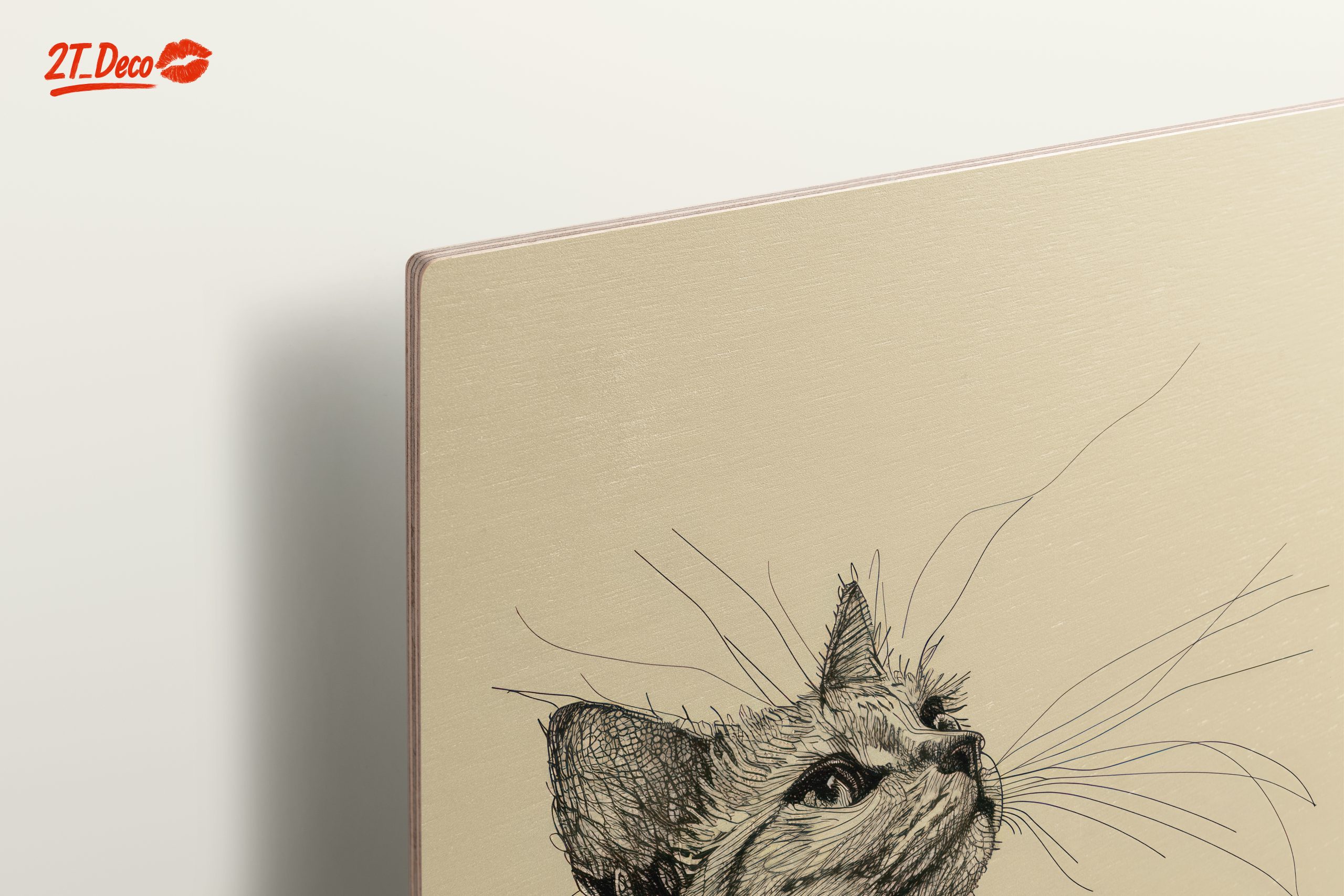 Stylized Cat Illustration in Elegant Line Art - Image 15