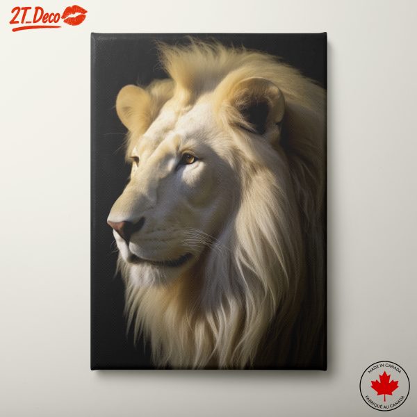 Majestic Lion Portrait in Golden Light