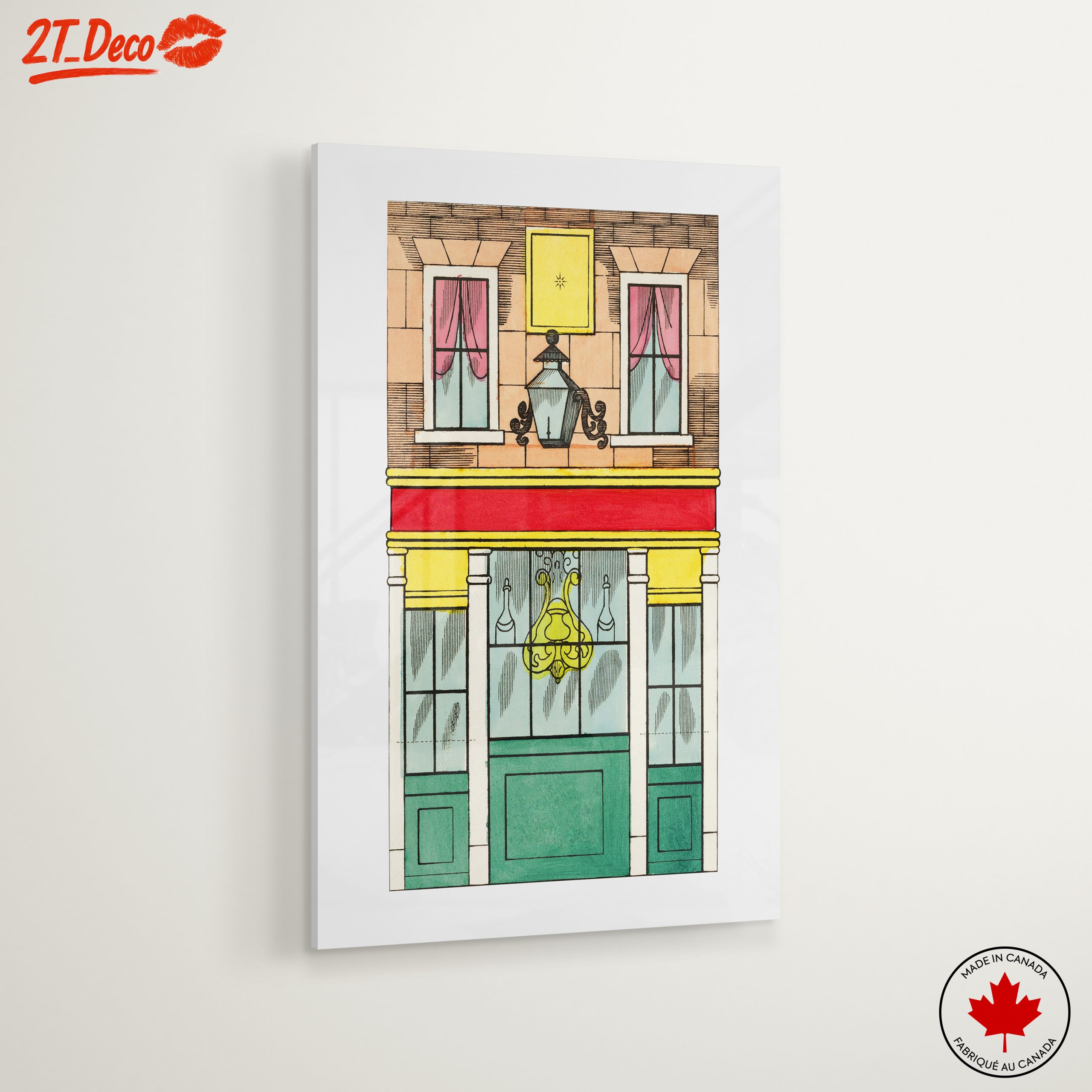Charming Architectural Floral Artwork - Image 6