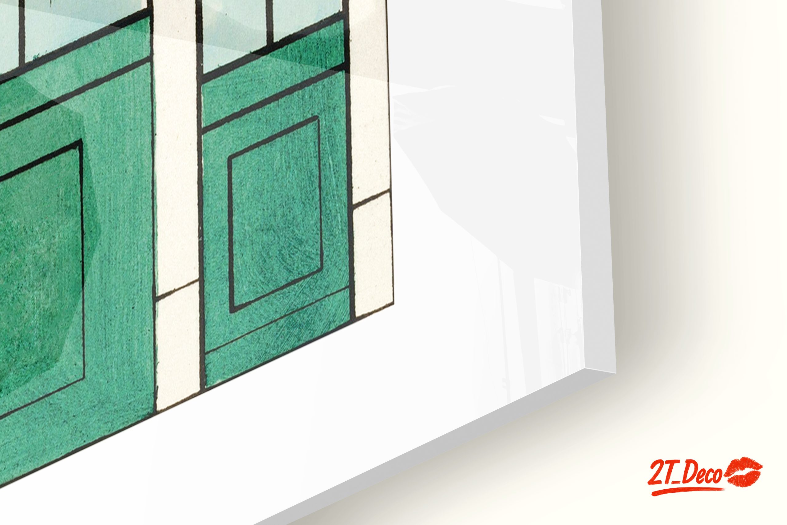 Charming Architectural Floral Artwork - Image 9