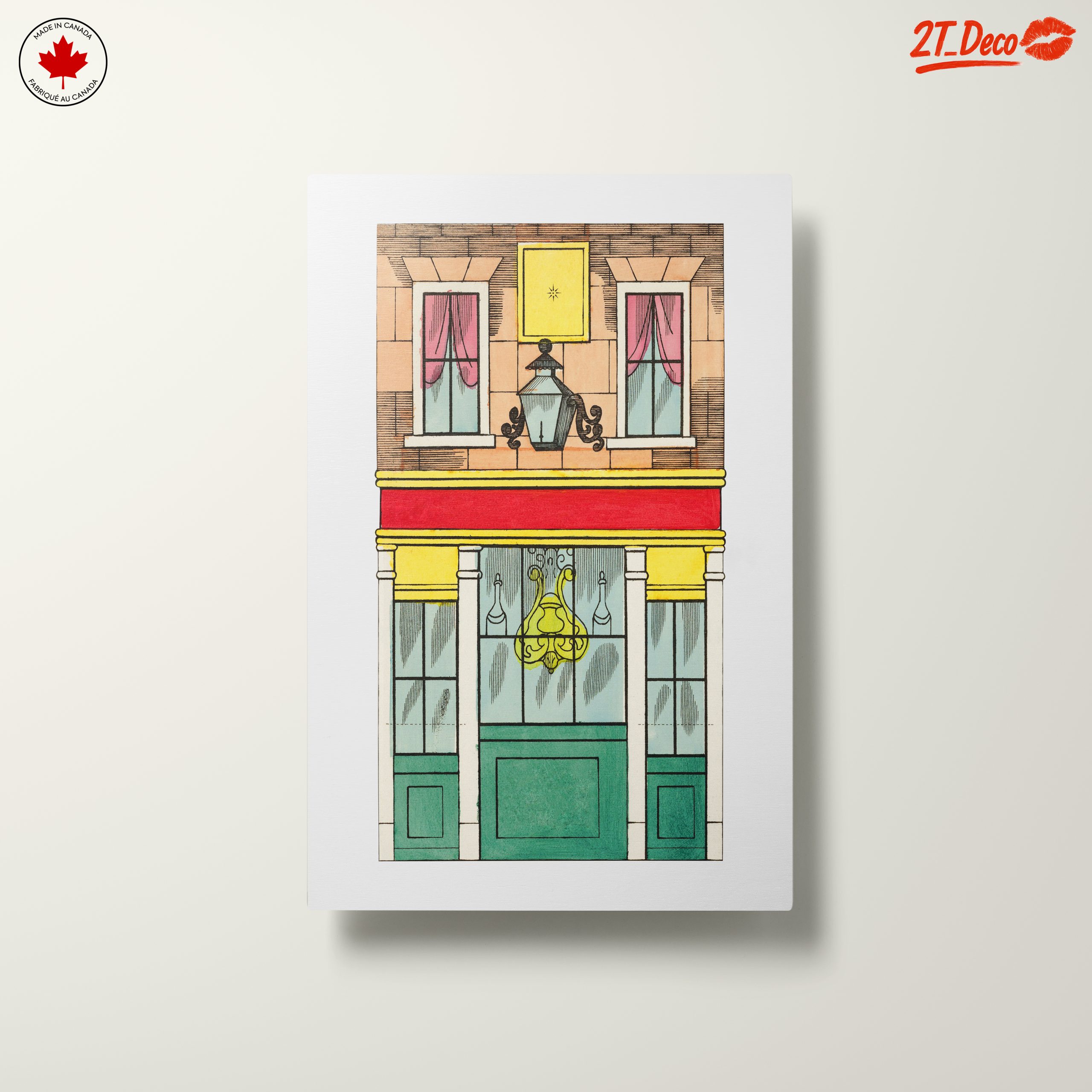 Charming Architectural Floral Artwork - Image 10