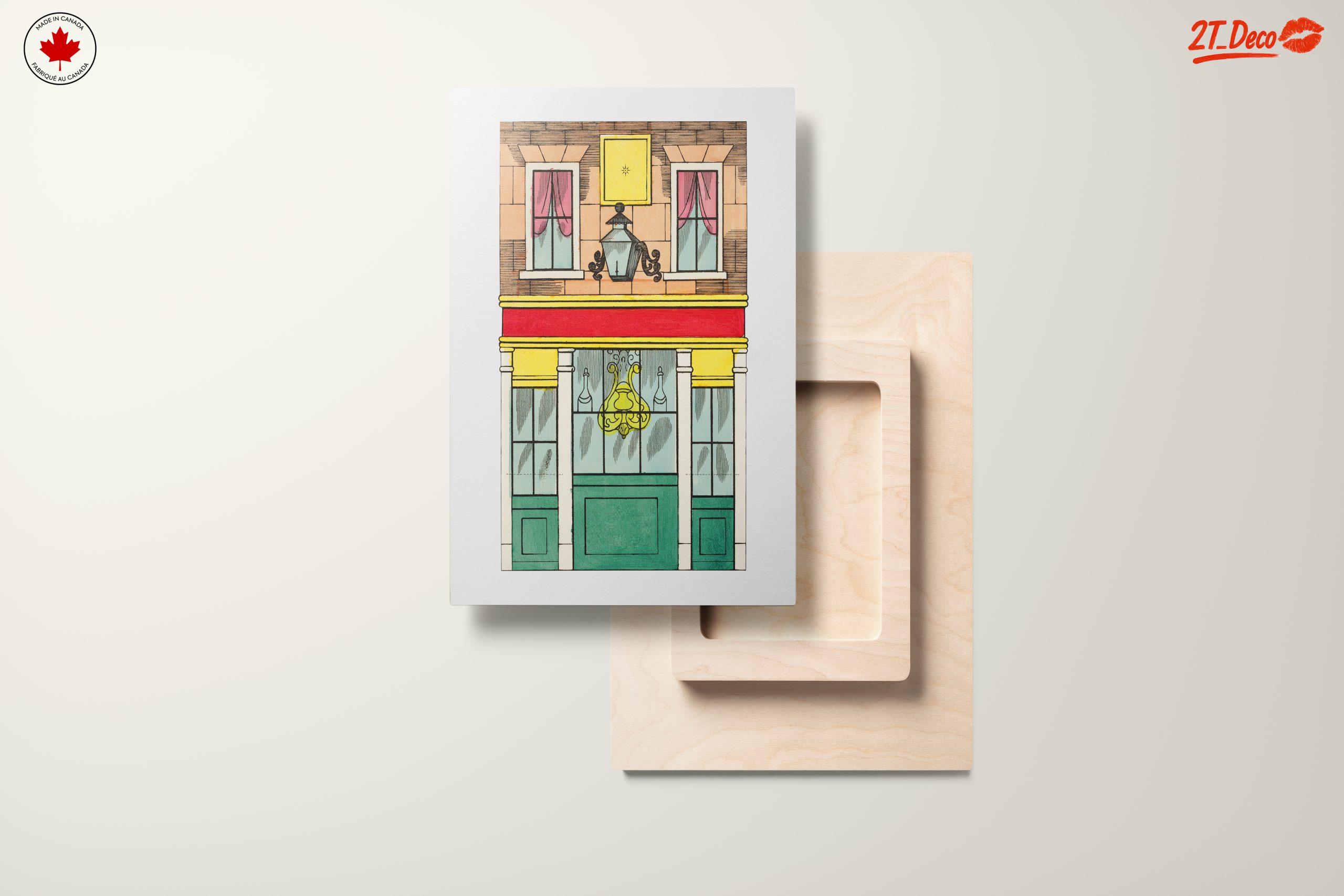 Charming Architectural Floral Artwork - Image 11