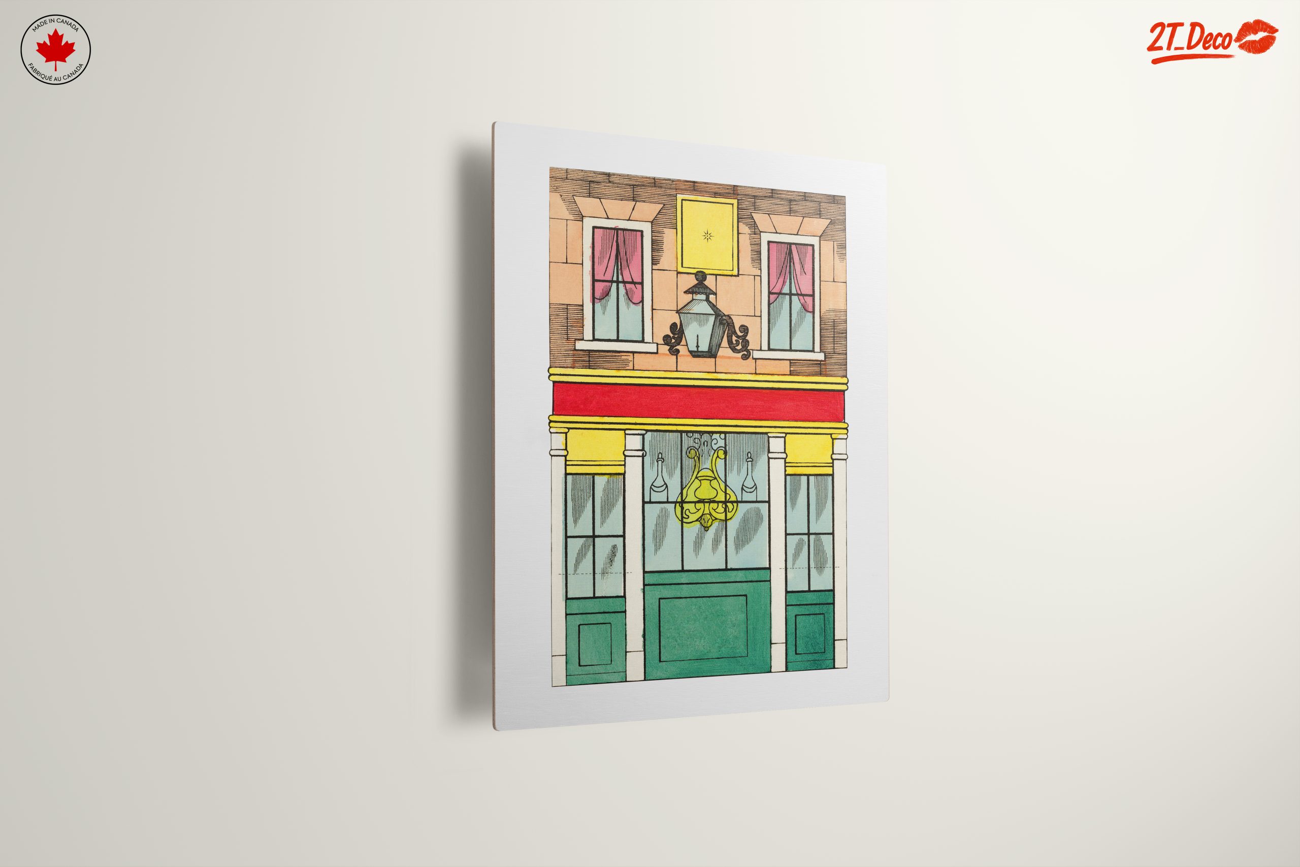 Charming Architectural Floral Artwork - Image 13