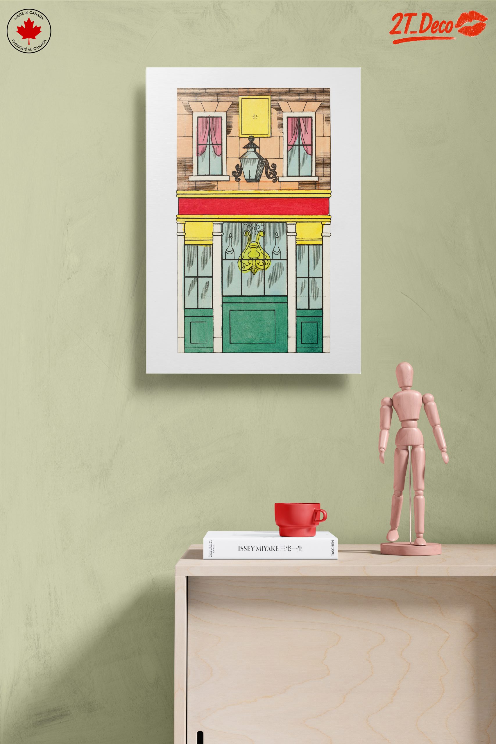 Charming Architectural Floral Artwork - Image 14