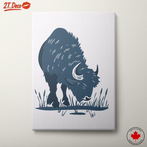 Stylized Bison Illustration