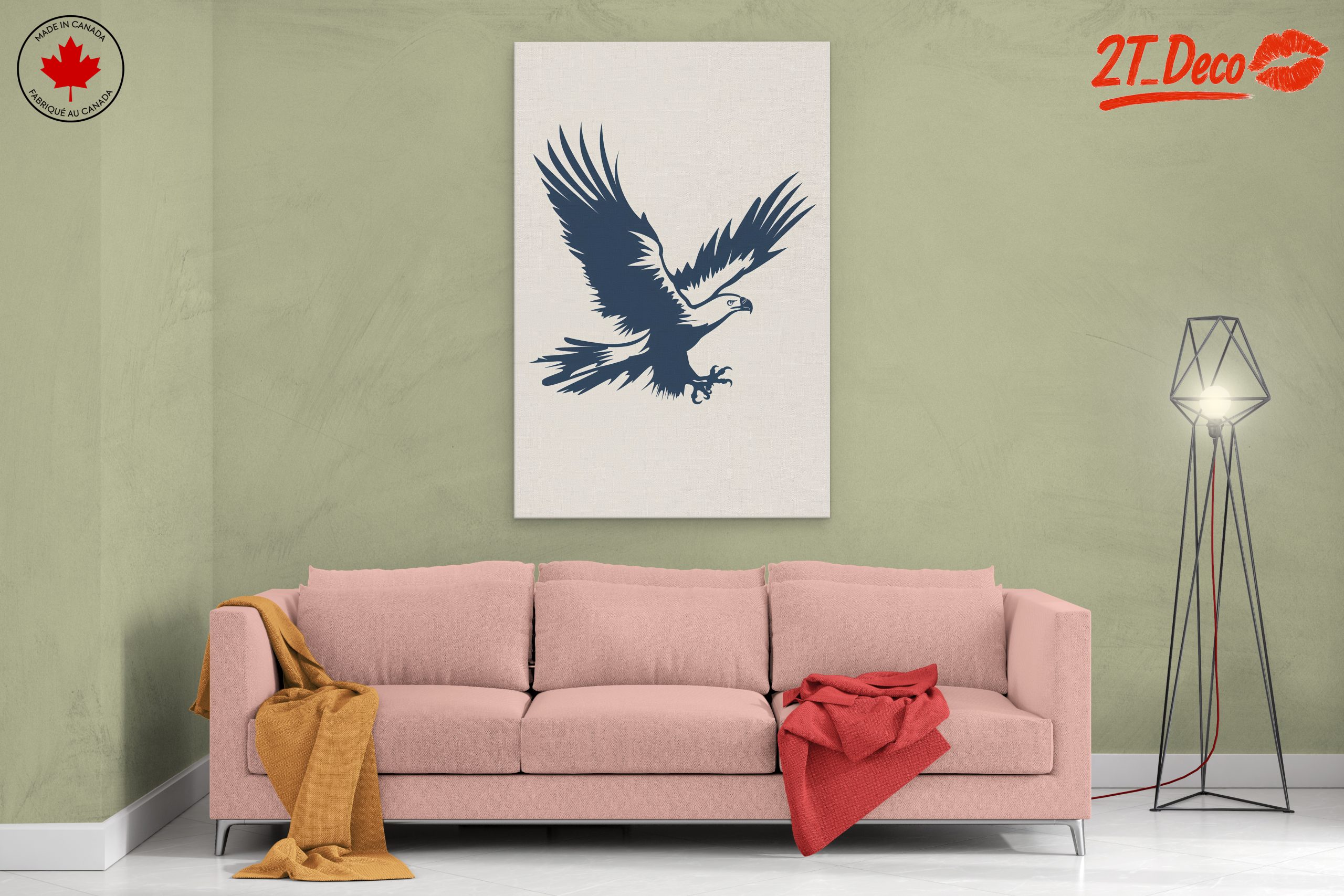 Artistic Eagle Illustration for Home Décor - Image 2