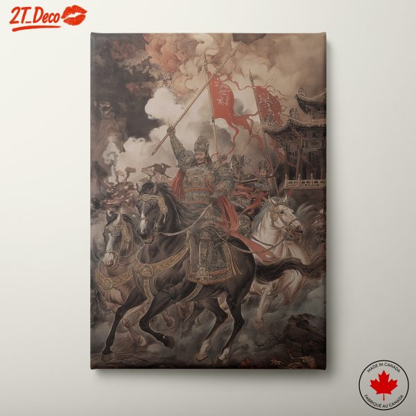Epic Mythical Warrior Riding Into Battle