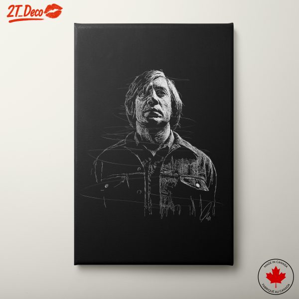 Stylized Portrait of a Character in Dynamic Lines