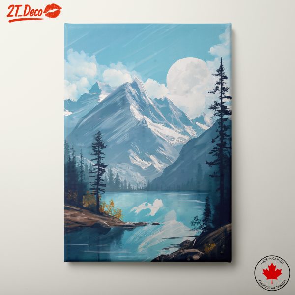Mountain Landscape with Serene Lake