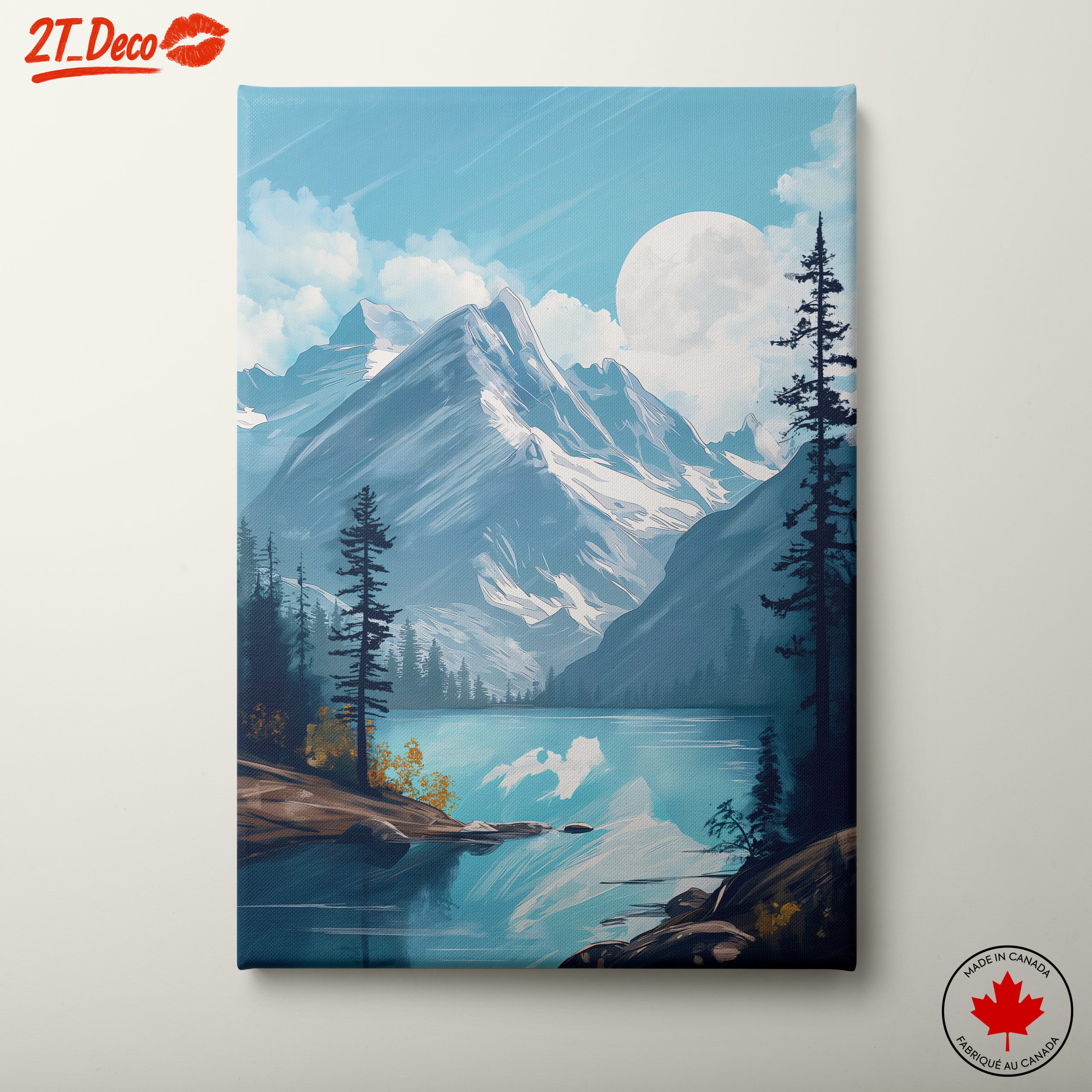Mountain Landscape with Serene Lake