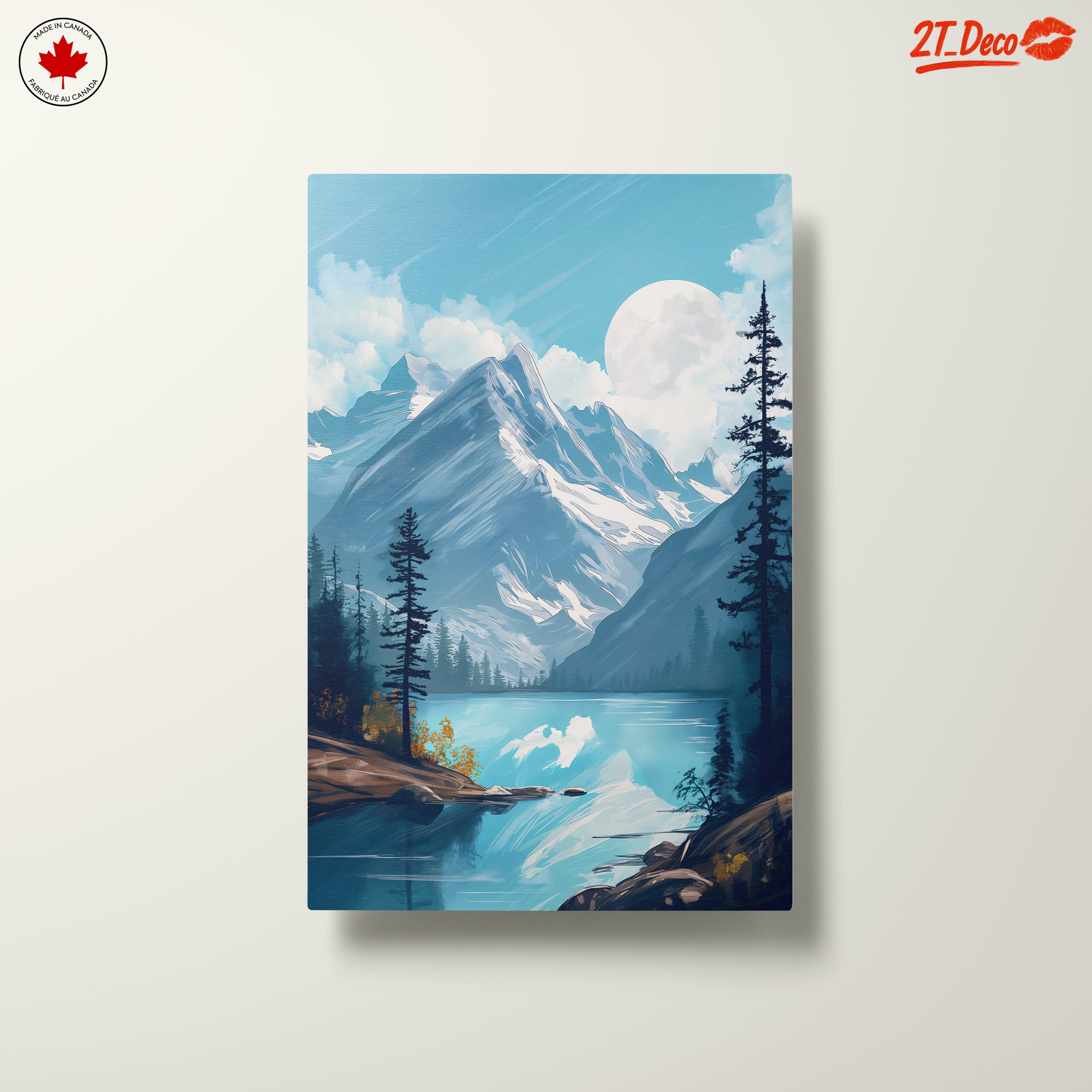 Mountain Landscape with Serene Lake - Image 10