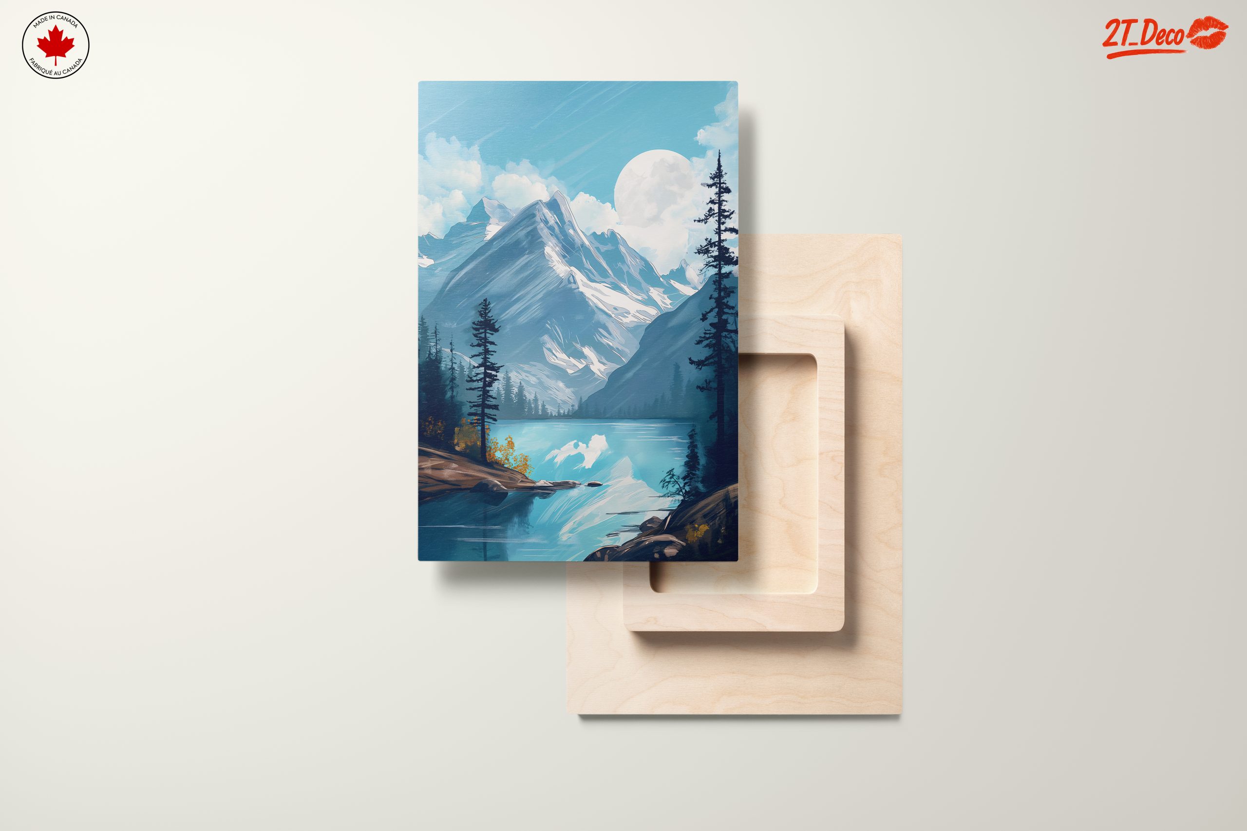 Mountain Landscape with Serene Lake - Image 11
