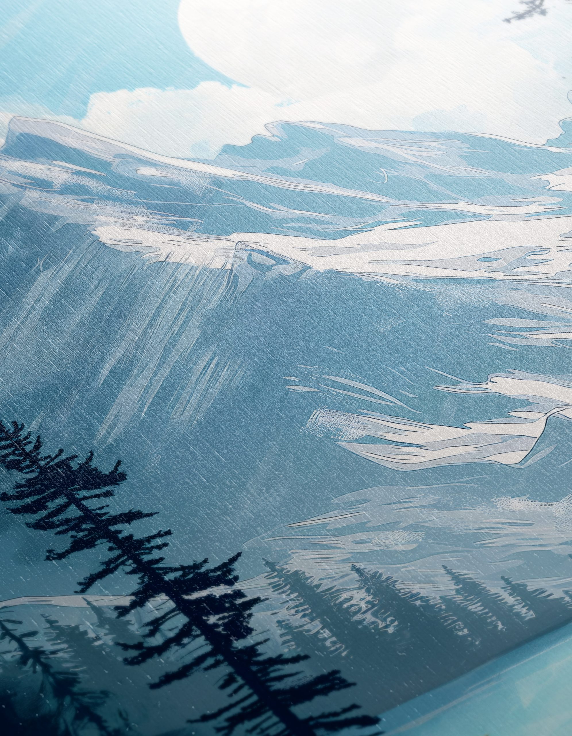 Mountain Landscape with Serene Lake - Image 12