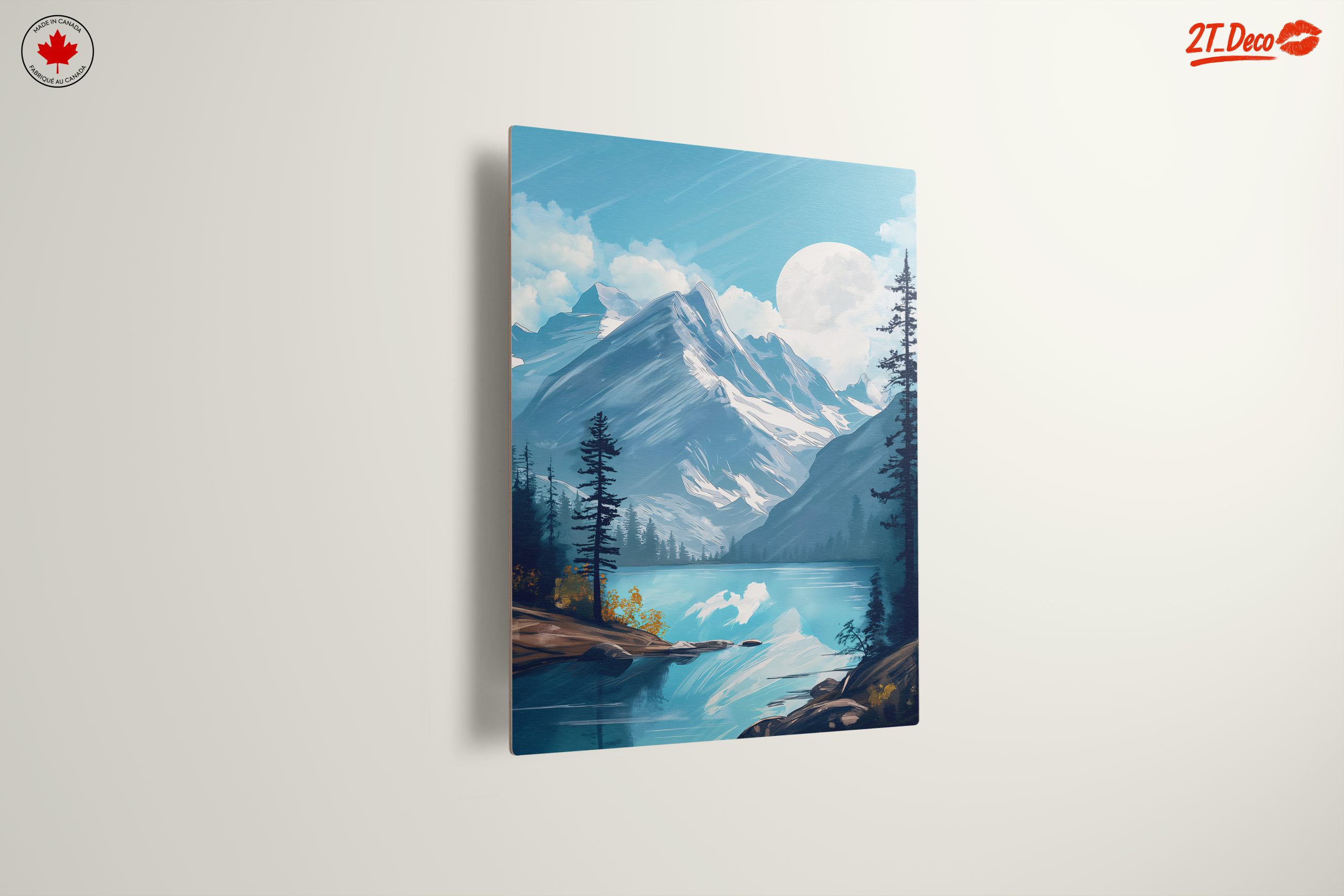 Mountain Landscape with Serene Lake - Image 13