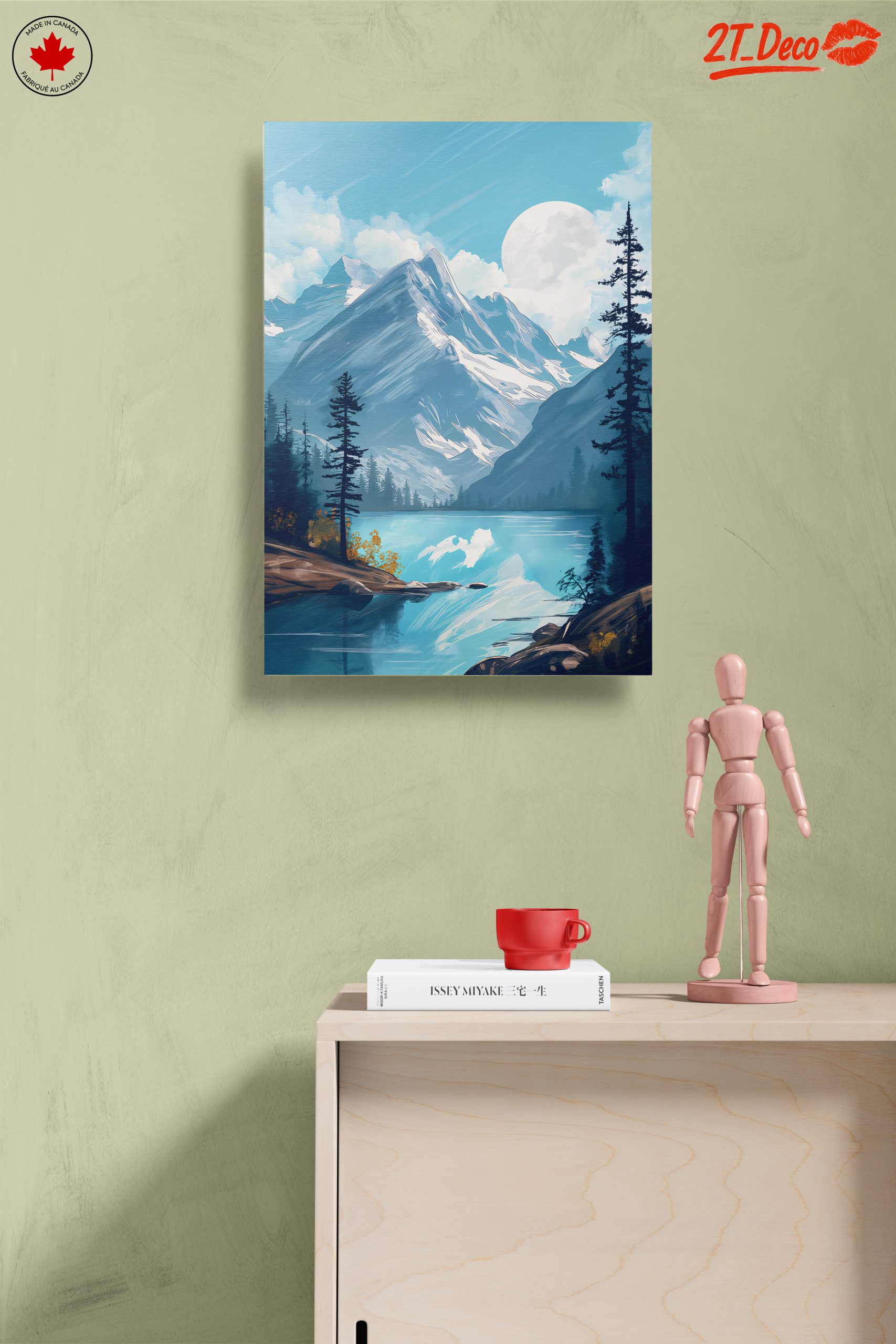 Mountain Landscape with Serene Lake - Image 14
