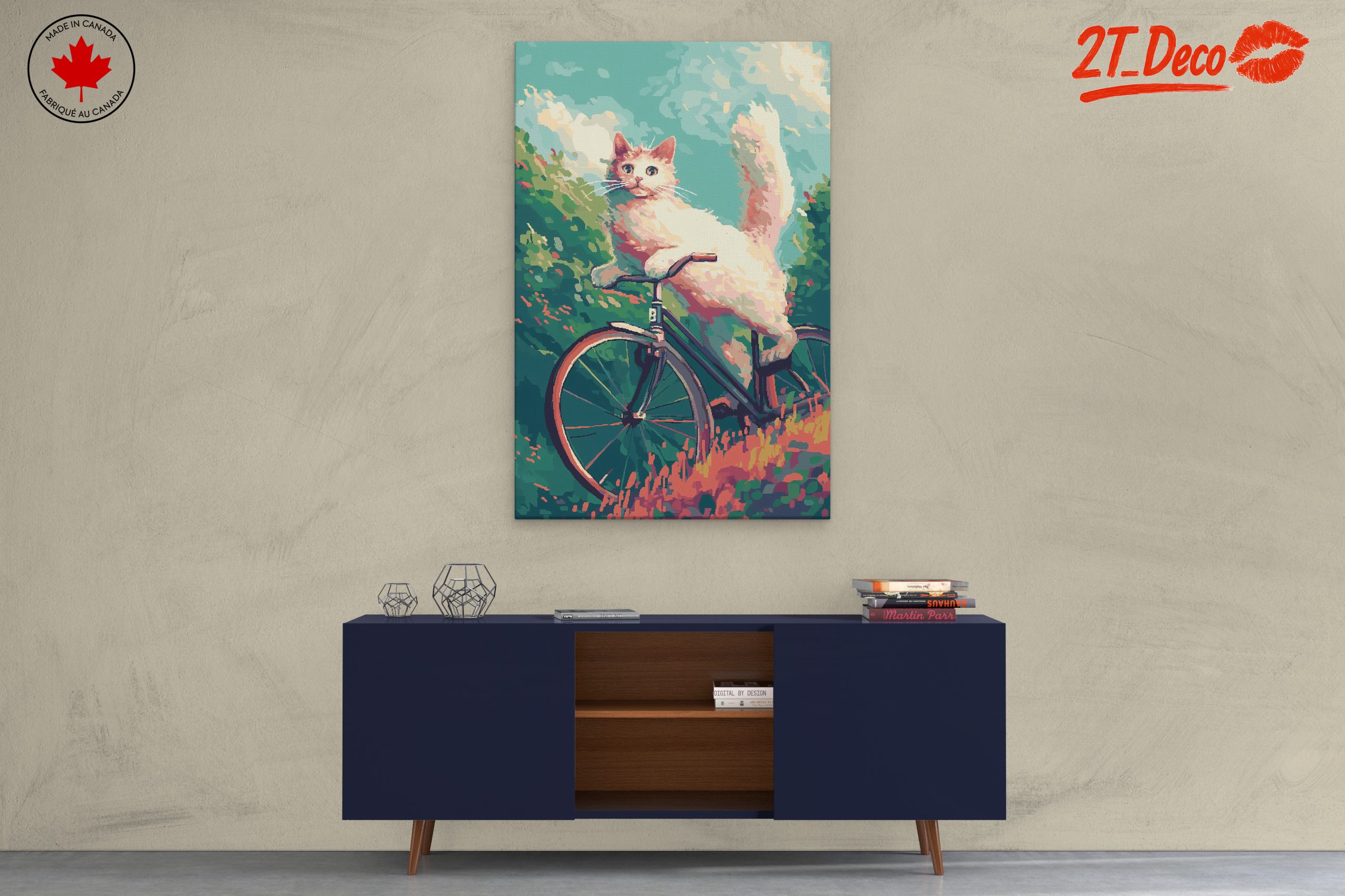 Adorable Cat Riding a Bicycle - Image 3